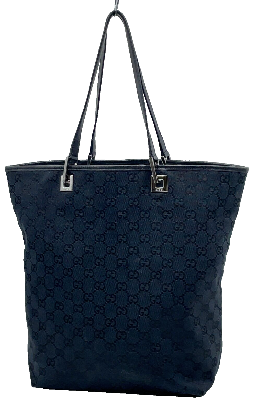 Original/Auth Gucci - Tote Bag Handtasche - Klassisch - GG Canvas mit Leder - Blau