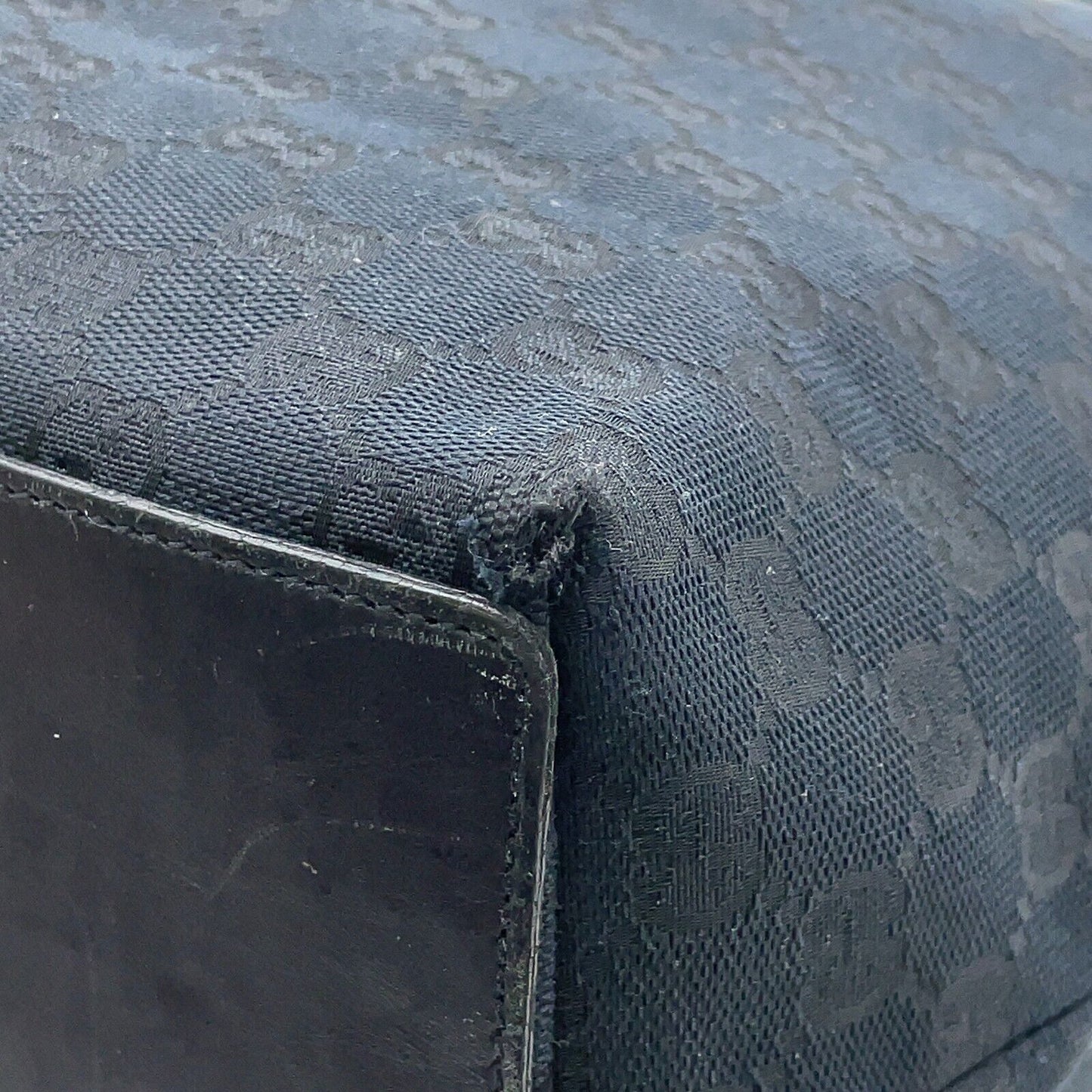 Original/Auth Gucci - Tote Bag Handtasche - Klassisch - GG Canvas mit Leder - Blau
