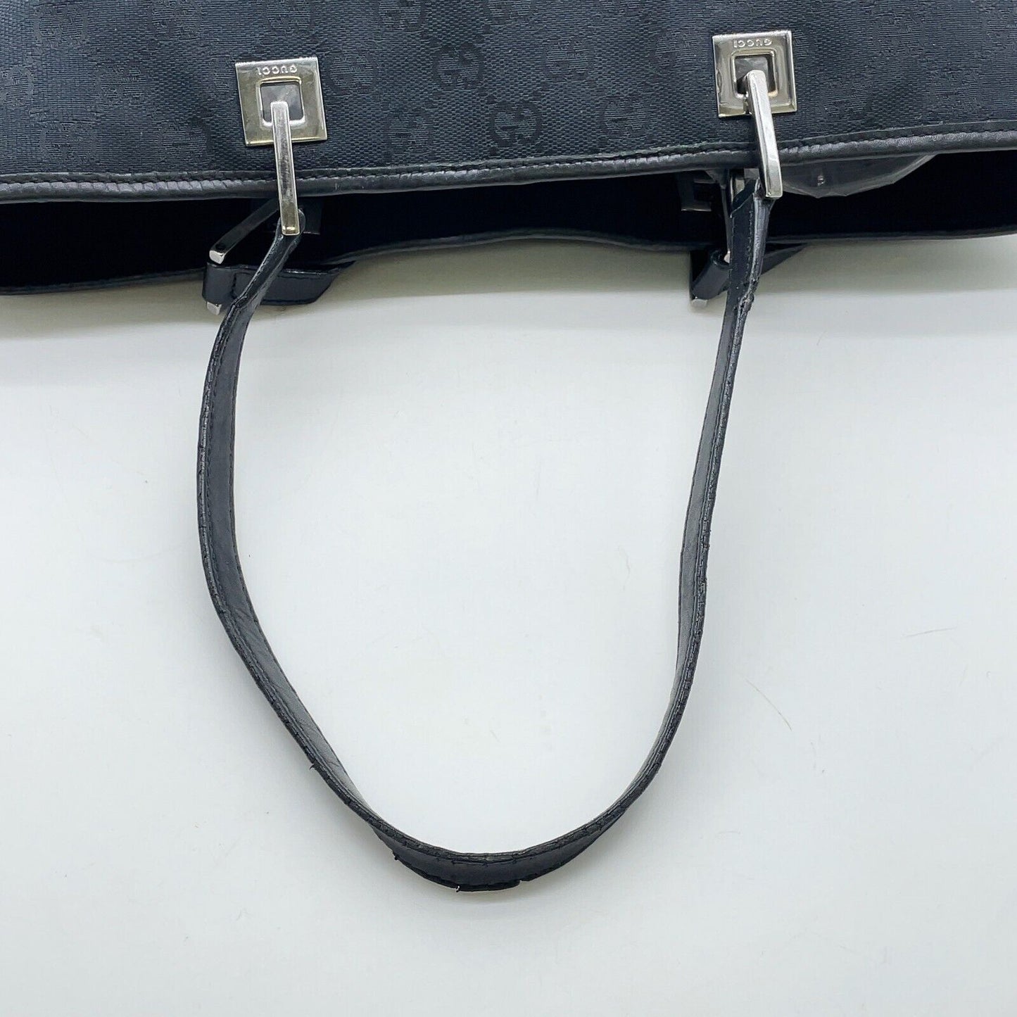 Original/Auth Gucci - Tote Bag Handtasche - Klassisch - GG Canvas mit Leder - Blau