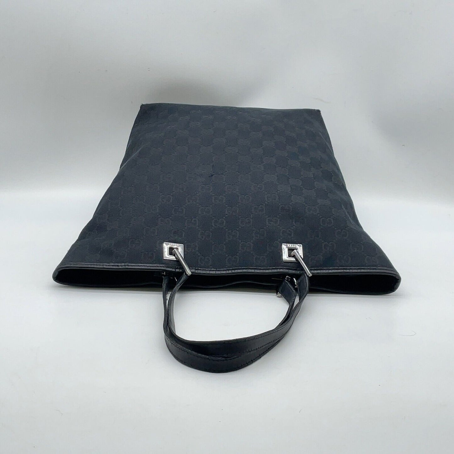 Original/Auth Gucci - Tote Bag Handtasche - Klassisch - GG Canvas mit Leder - Blau