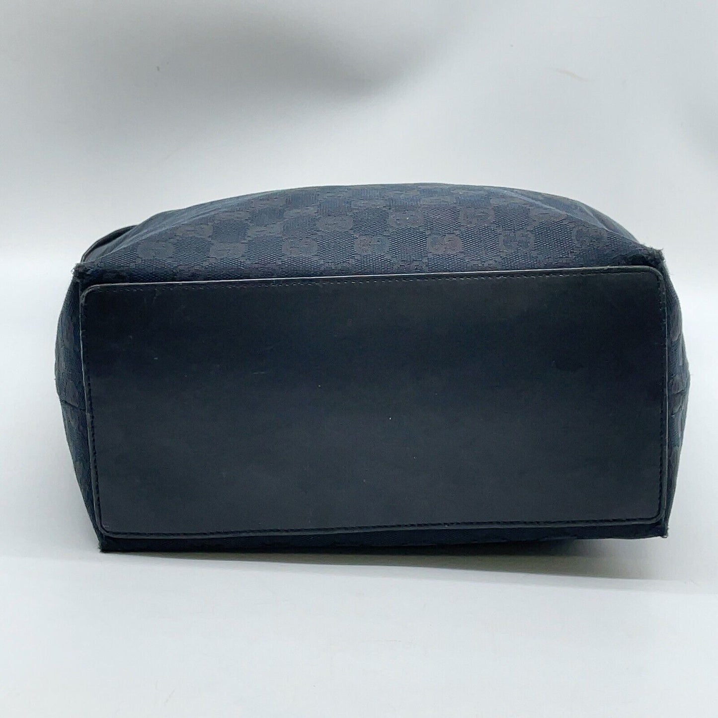 Original/Auth Gucci - Tote Bag Handtasche - Klassisch - GG Canvas mit Leder - Blau
