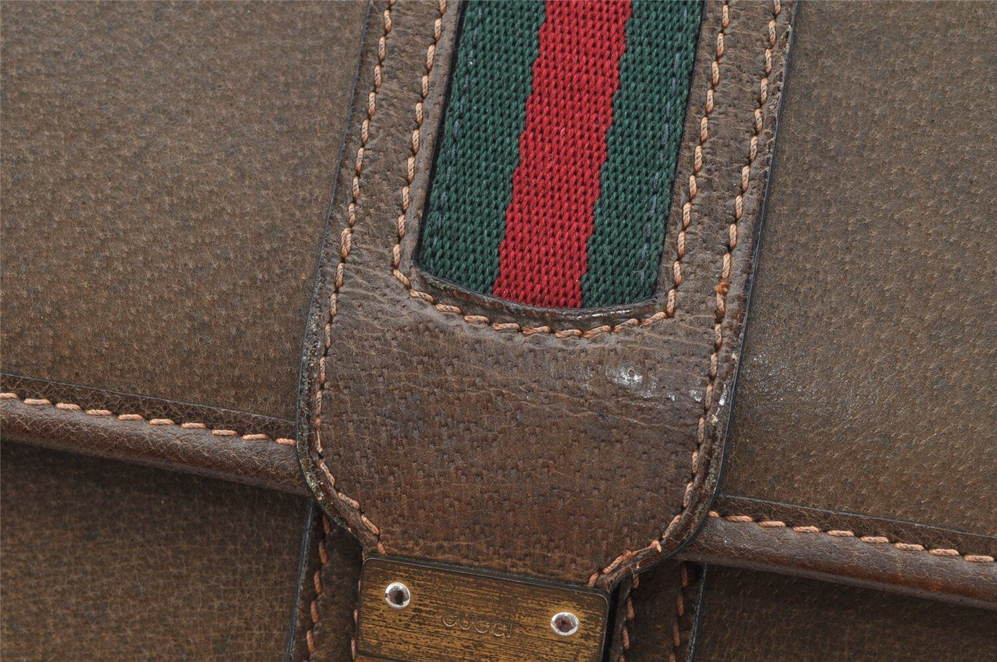 Original/Auth Gucci - Dokumentenetui / Document Case - Klassisch - Leder - Braun