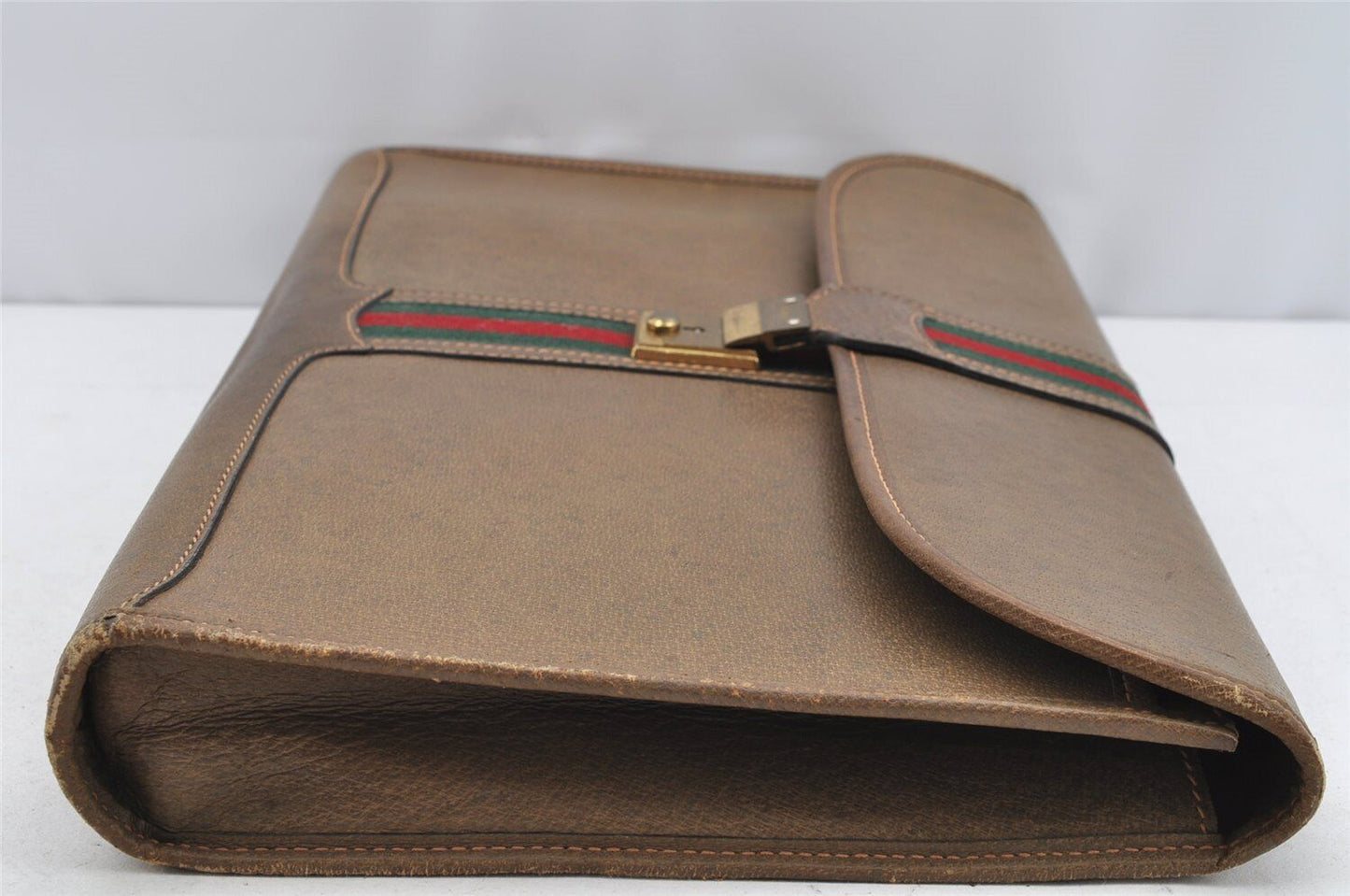 Original/Auth Gucci - Dokumentenetui / Document Case - Klassisch - Leder - Braun