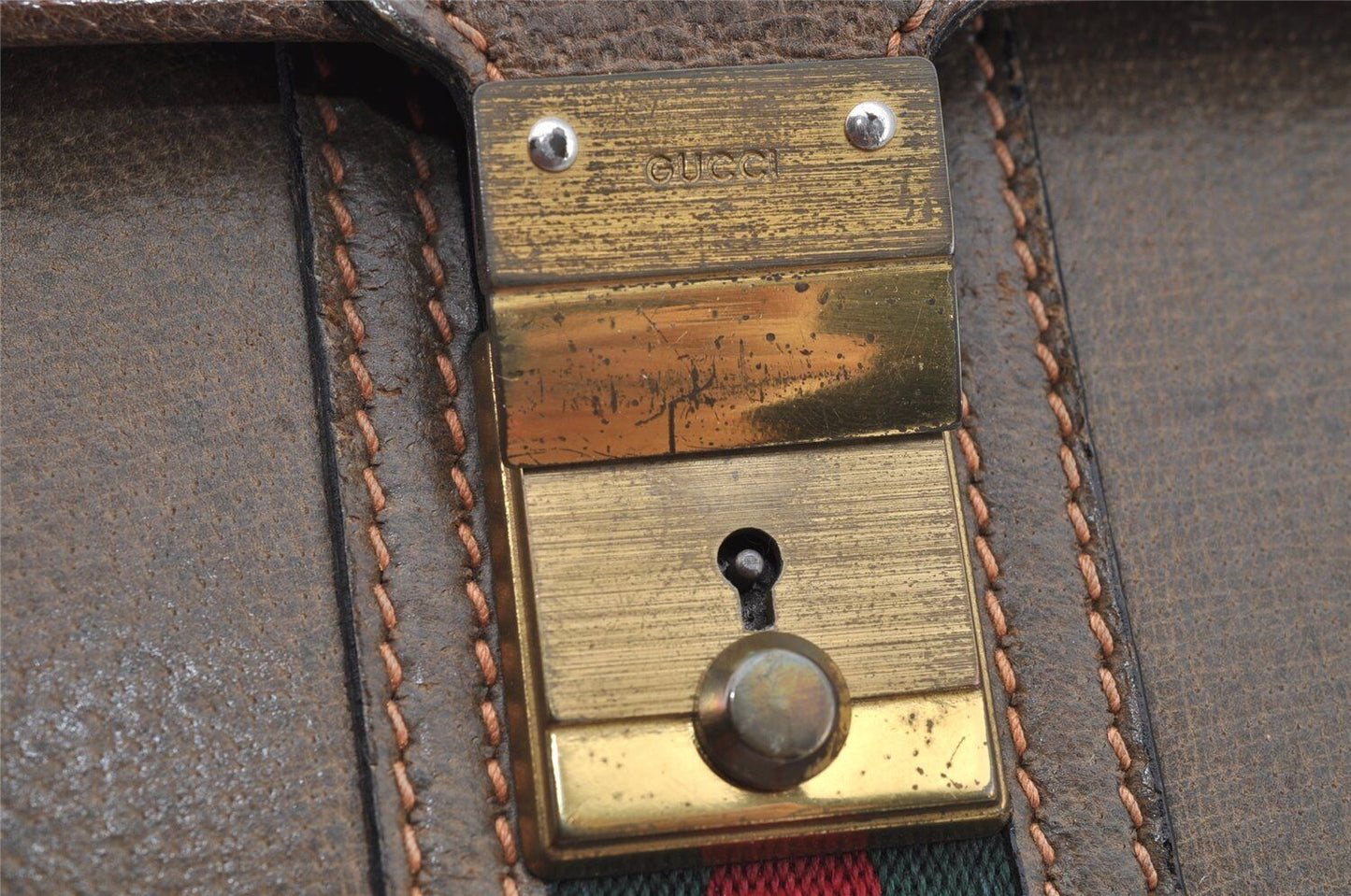 Original/Auth Gucci - Dokumentenetui / Document Case - Klassisch - Leder - Braun