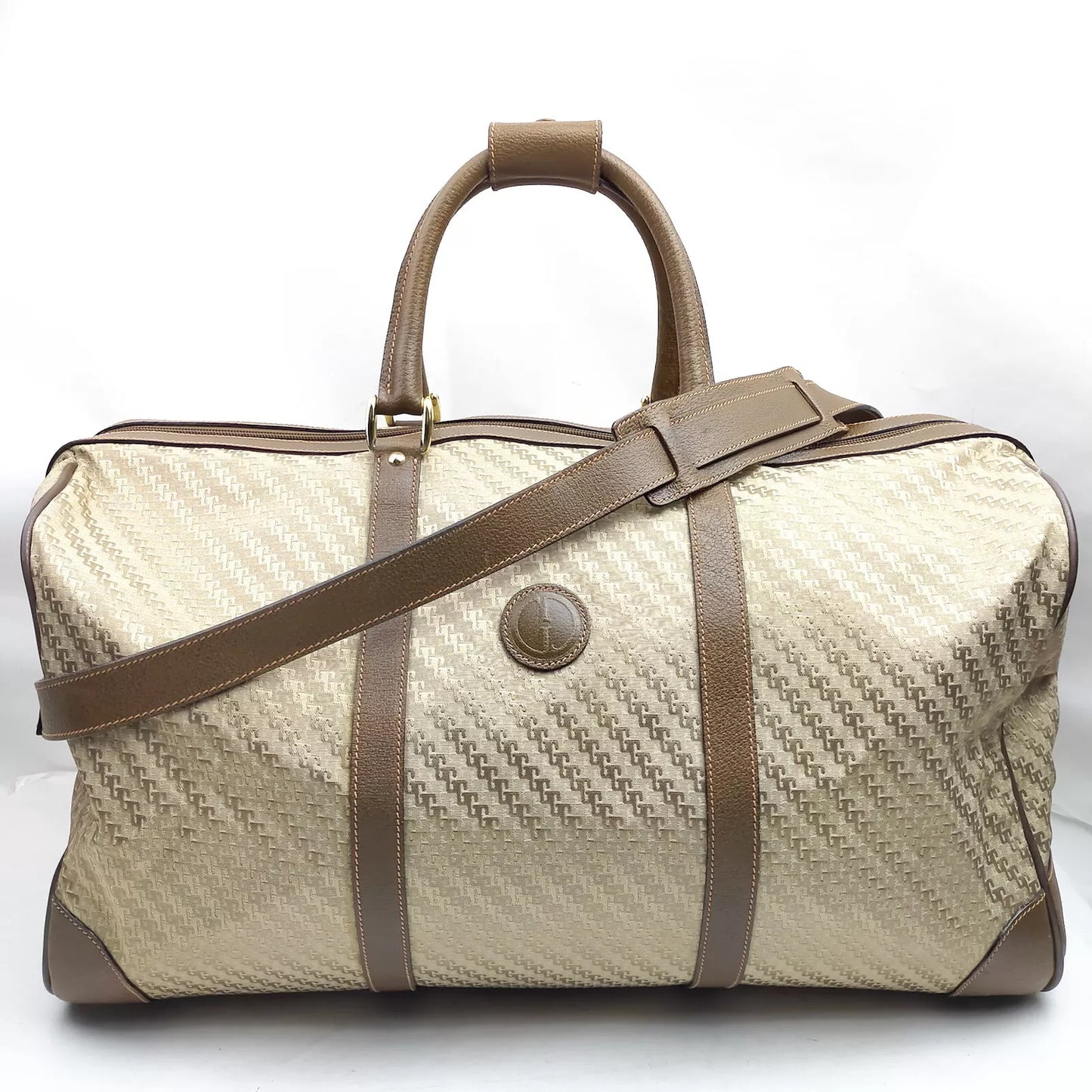 Original/Auth Gucci - Boston 55 Tasche / Bag - Klassisch - GG Canvas mit Leder