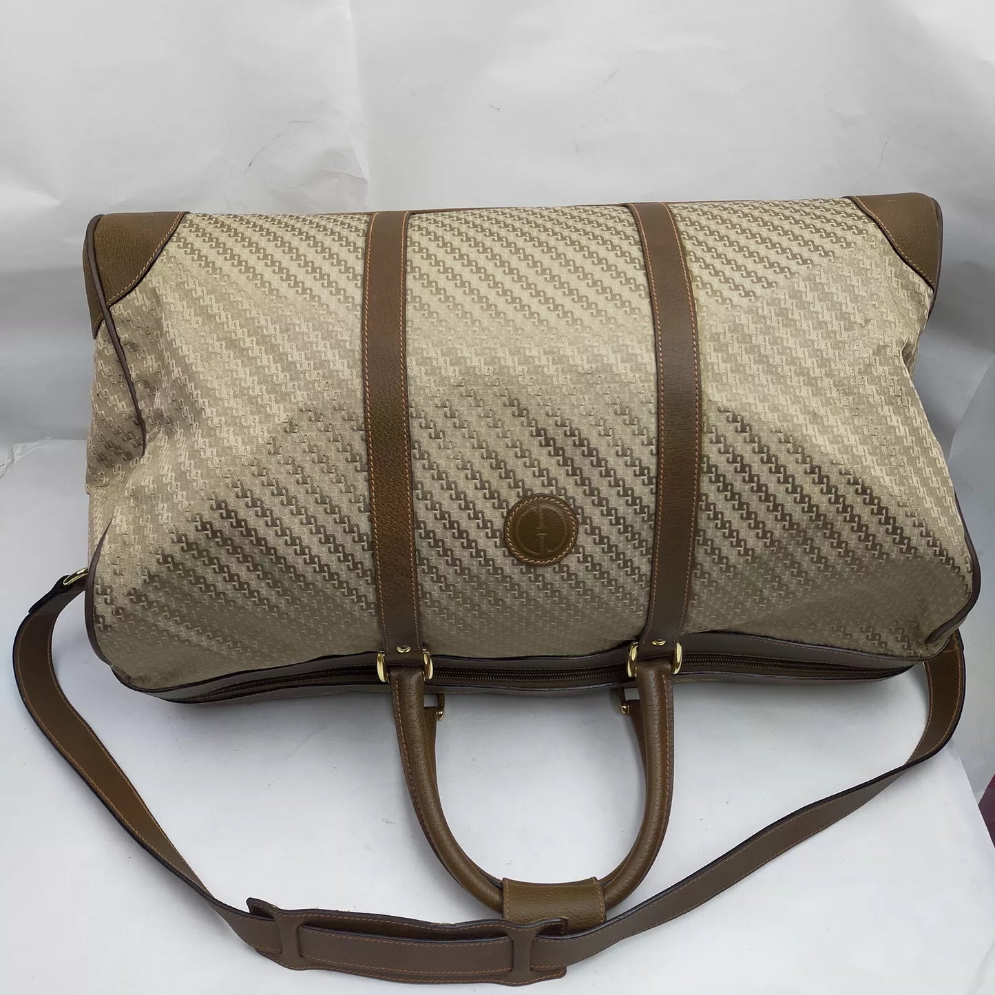 Original/Auth Gucci - Boston 55 Tasche / Bag - Klassisch - GG Canvas mit Leder