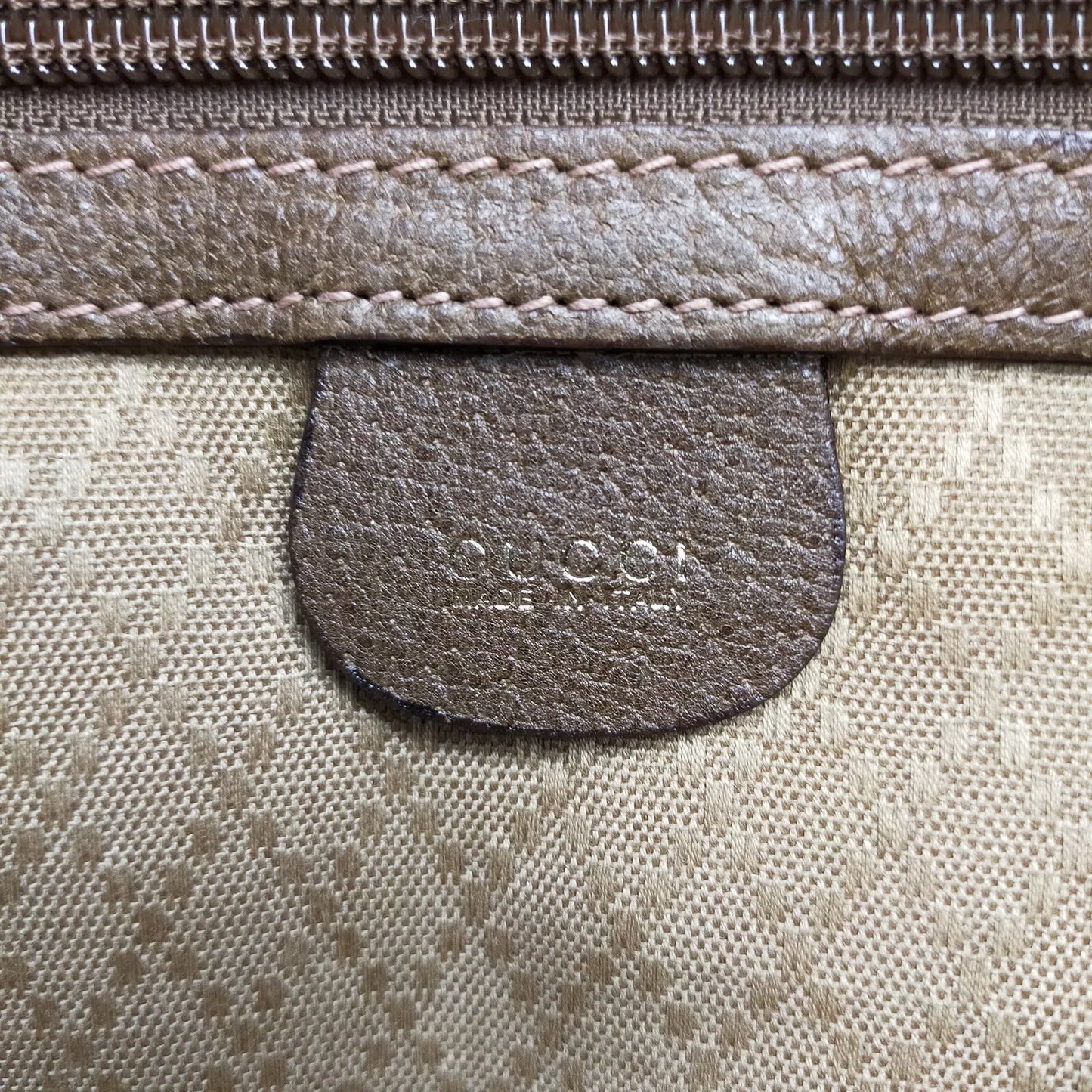 Original/Auth Gucci - Boston 55 Tasche / Bag - Klassisch - GG Canvas mit Leder