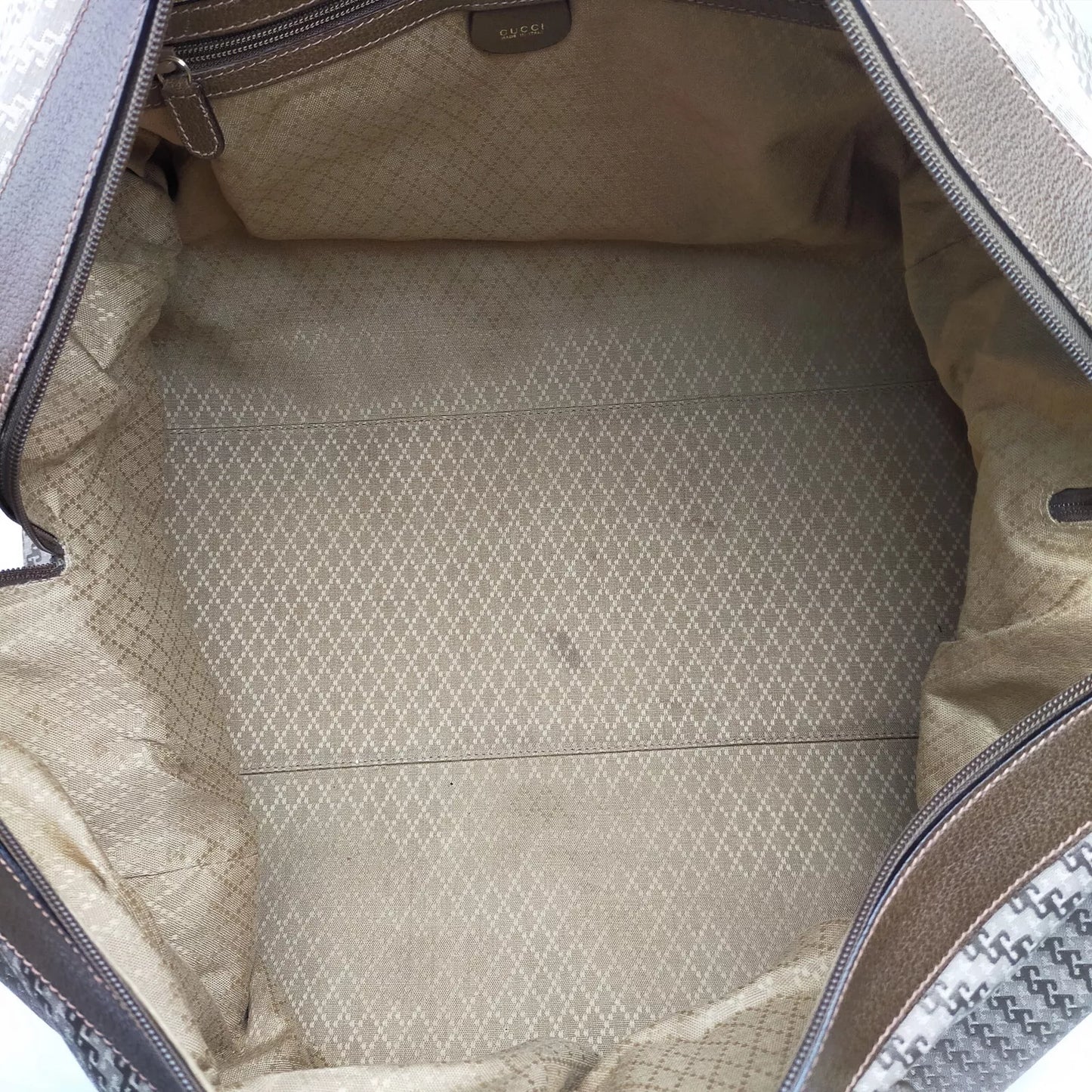 Original/Auth Gucci - Boston 55 Tasche / Bag - Klassisch - GG Canvas mit Leder