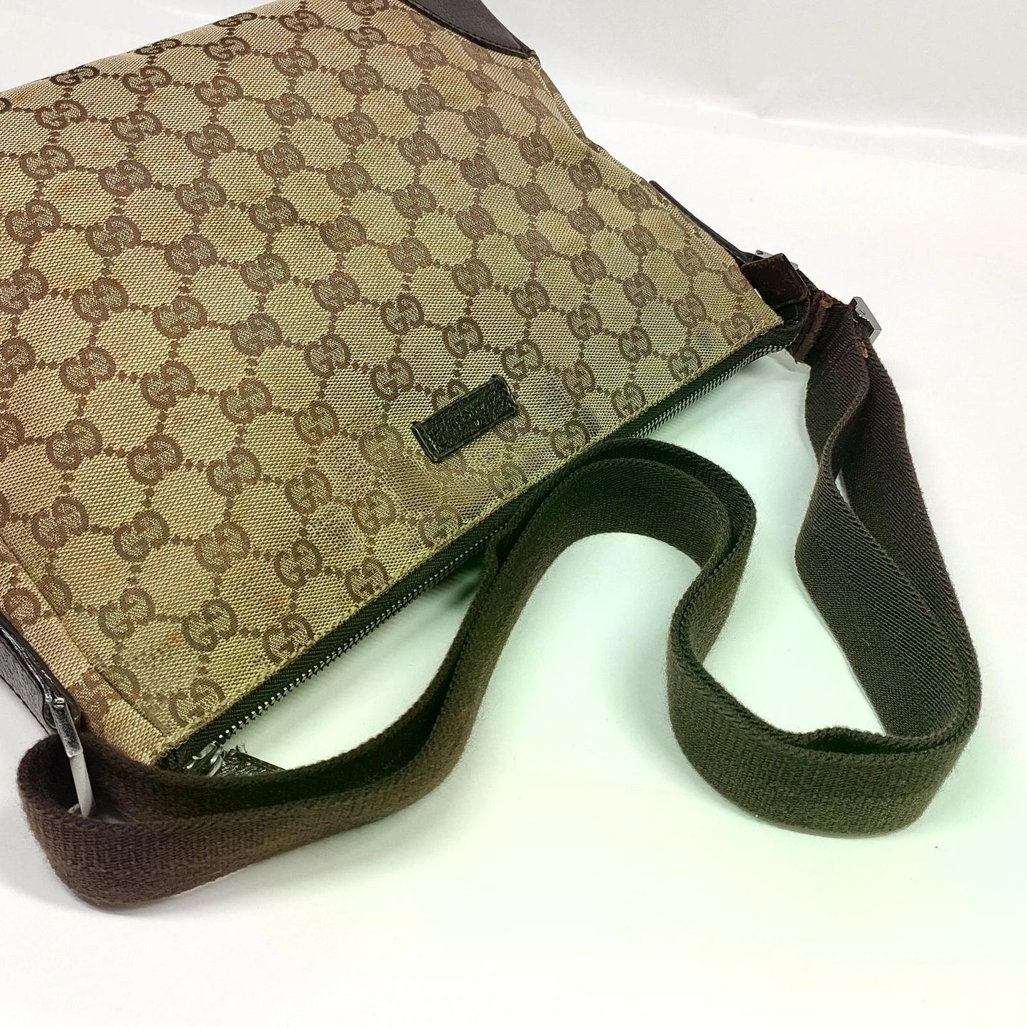 Original/Auth Gucci - Schultertasche - Klassisch - GG Canvas / Leder