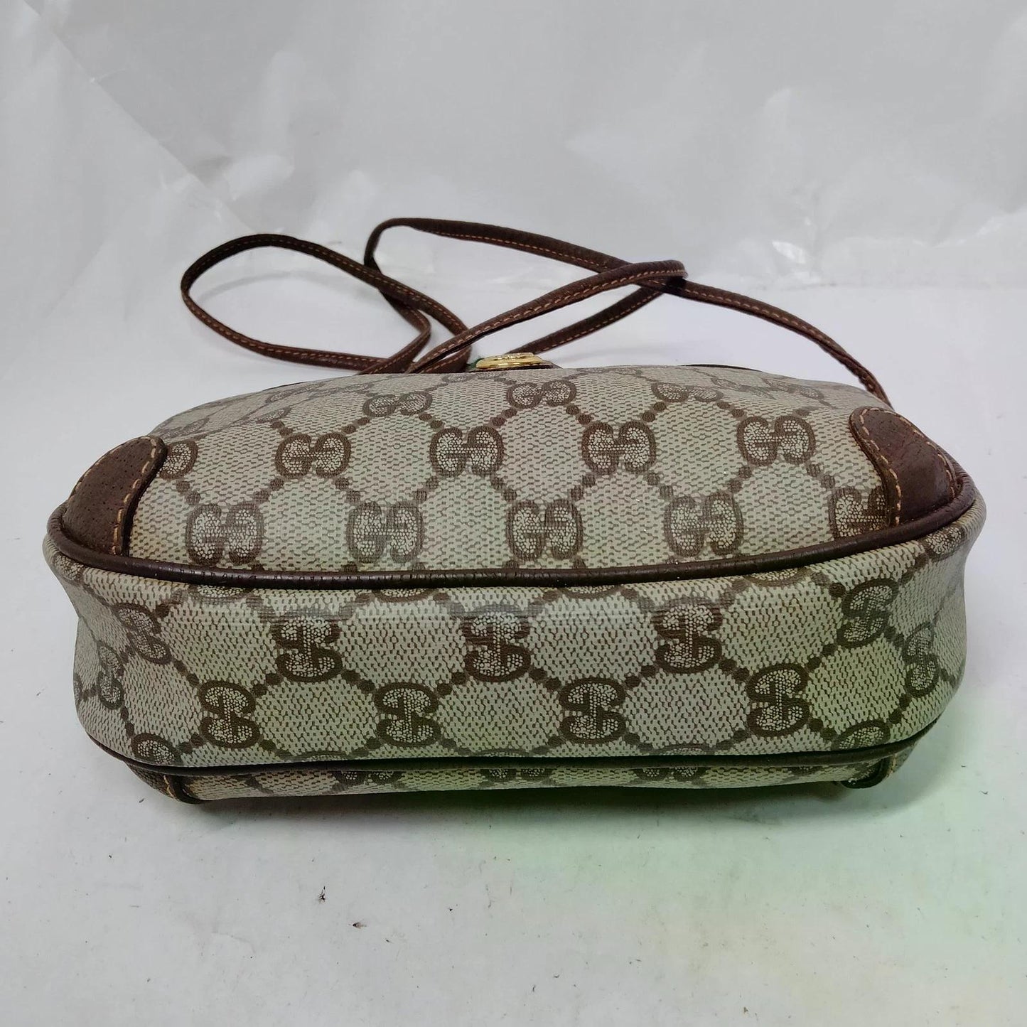 Original/Auth Gucci - Umhängetasche - Klassisch - GG Sherry Line Canvas / Leder