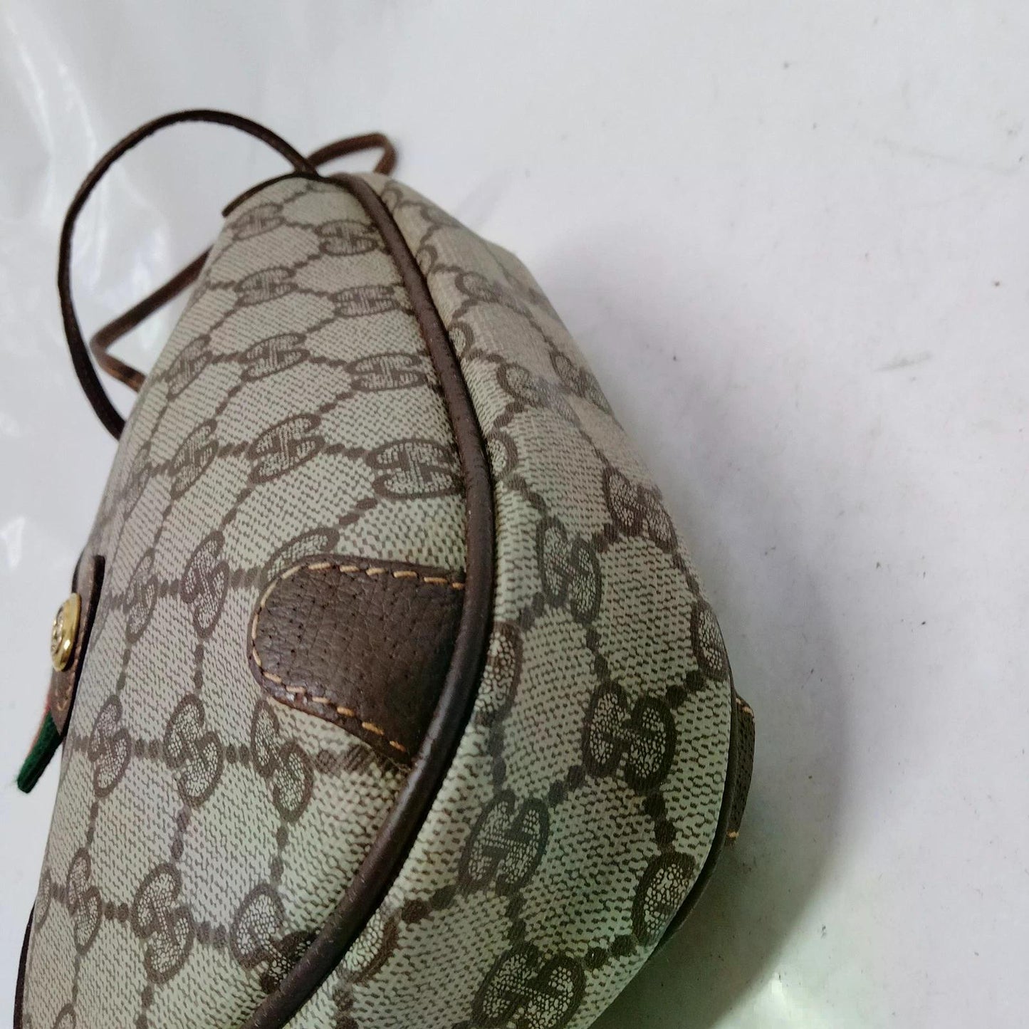 Original/Auth Gucci - Umhängetasche - Klassisch - GG Sherry Line Canvas / Leder