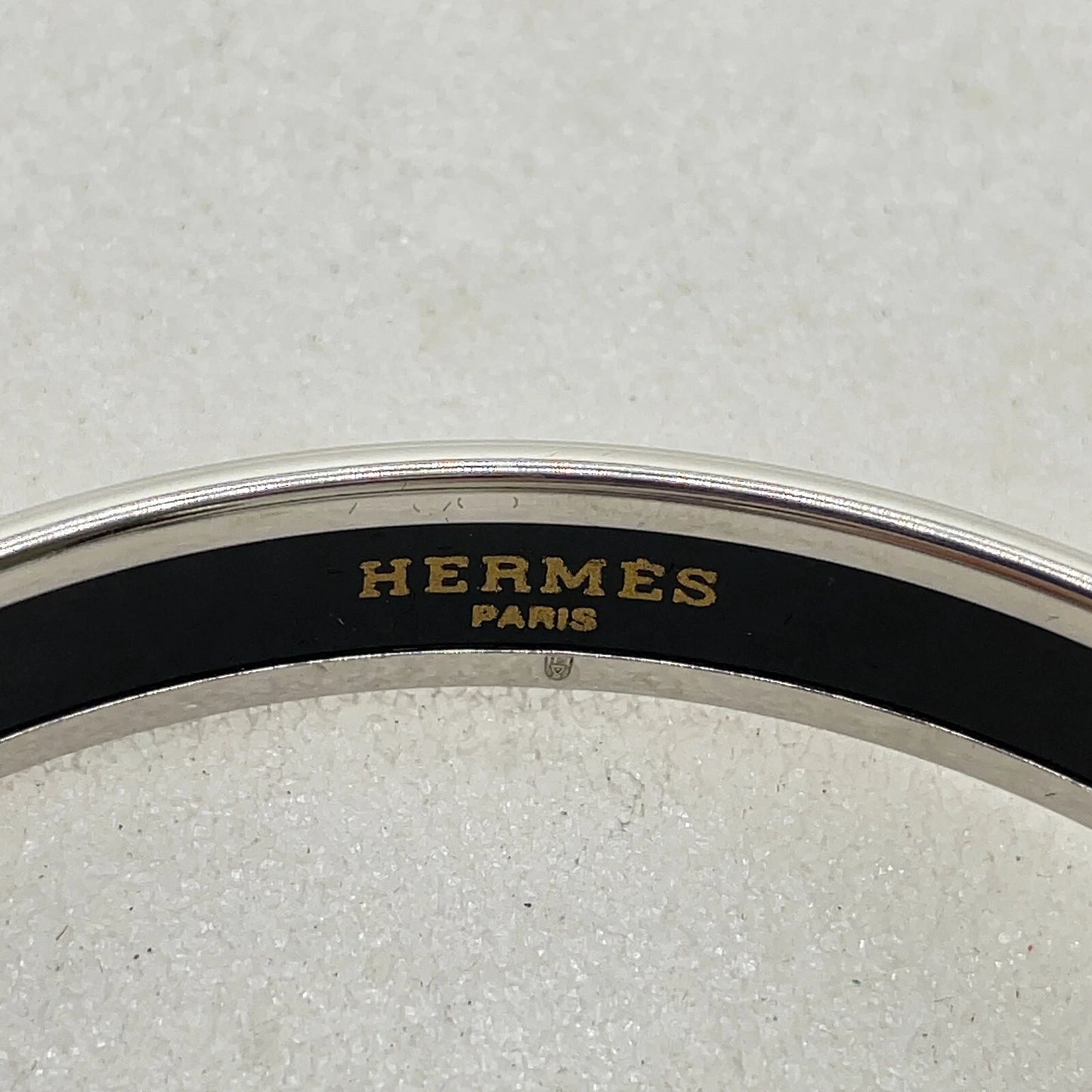 Original/Auth Hermes - Enamel Muster Armreif mit Box - 19 cm