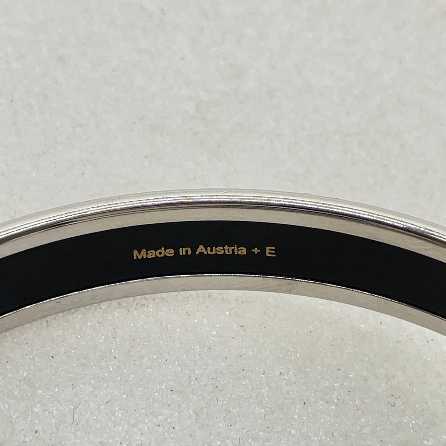 Original/Auth Hermes - Enamel Muster Armreif mit Box - 19 cm