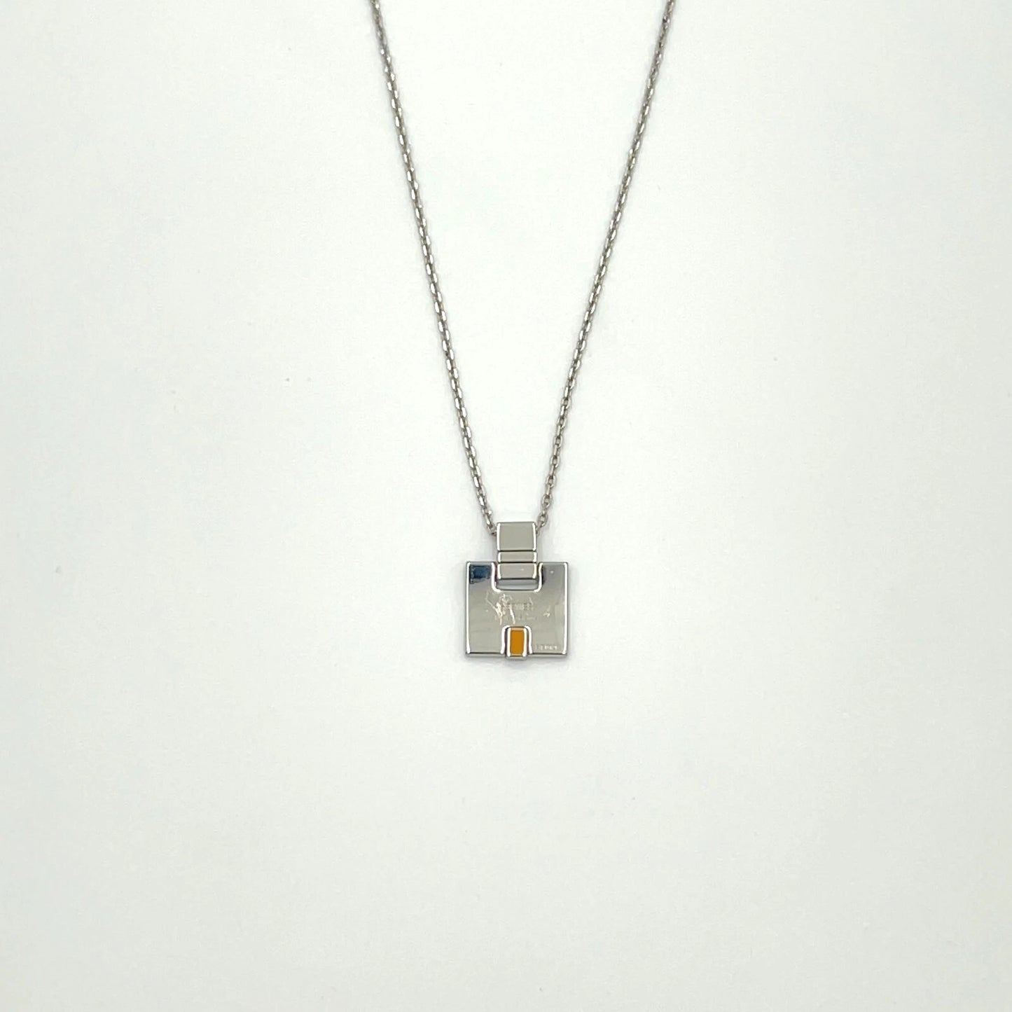 Original/Auth Hermes - Halskette mit Anhänger Irene und Box - 50 cm