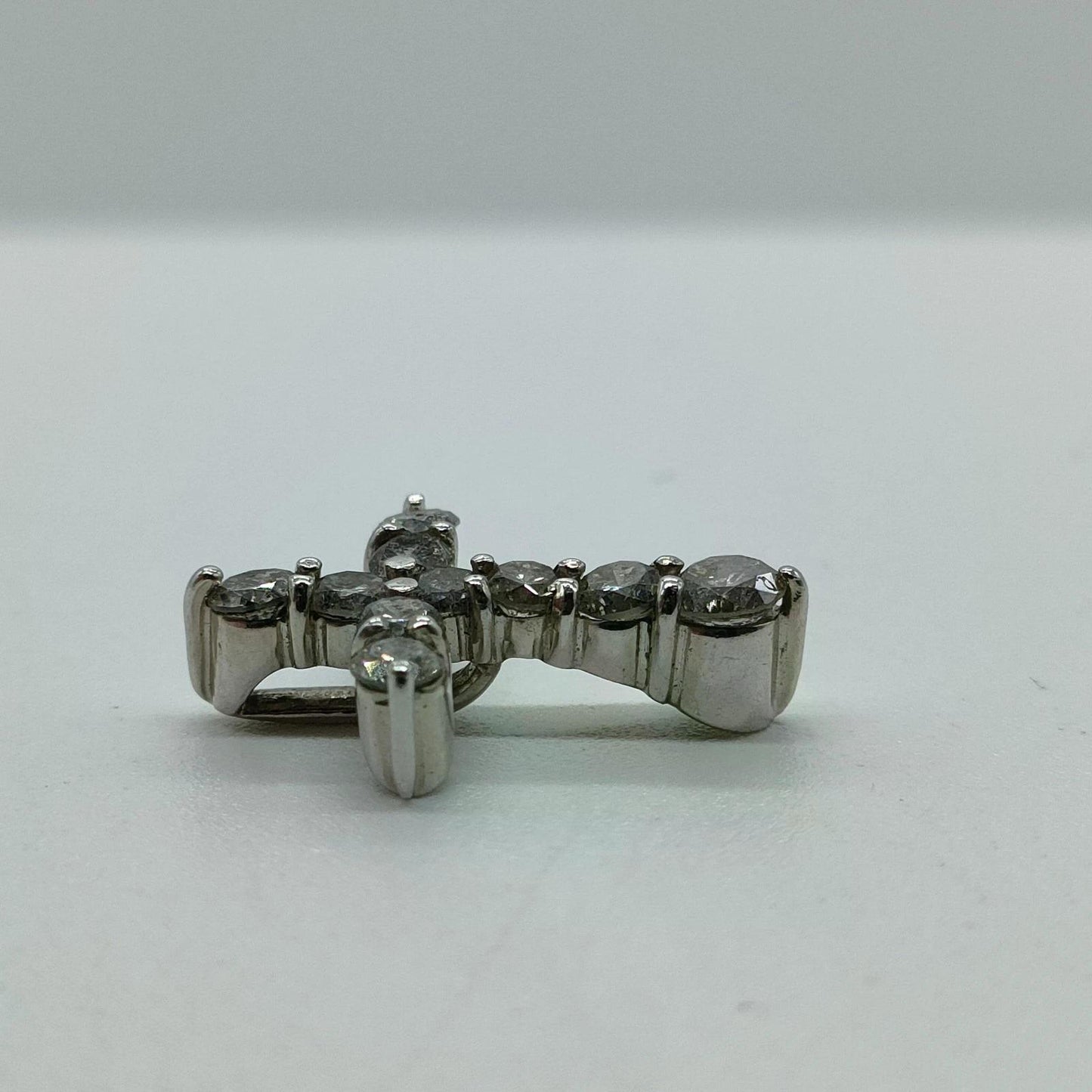Original/Auth - Anhänger Kreuz - Platin - 900 Pt. / 0,50 Ct. Diamanten - 1,31 g