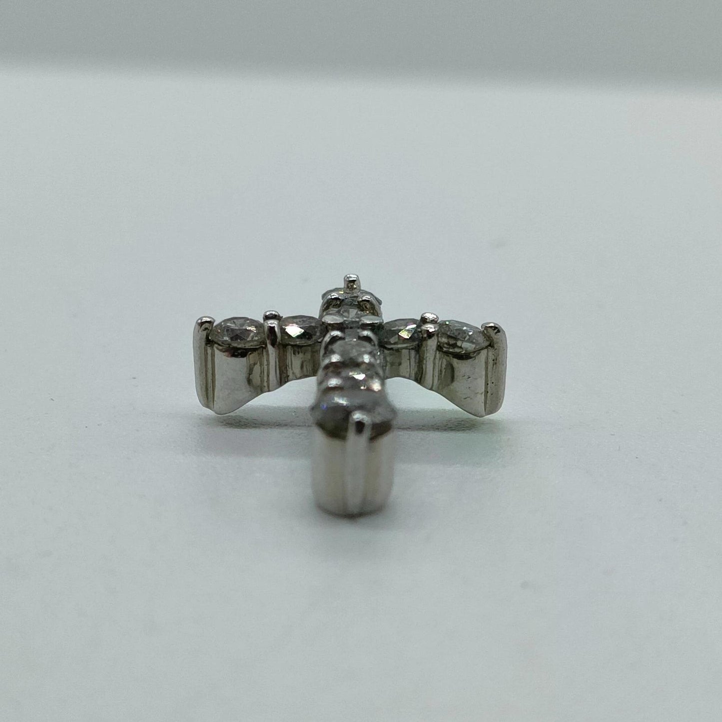 Original/Auth - Anhänger Kreuz - Platin - 900 Pt. / 0,50 Ct. Diamanten - 1,31 g