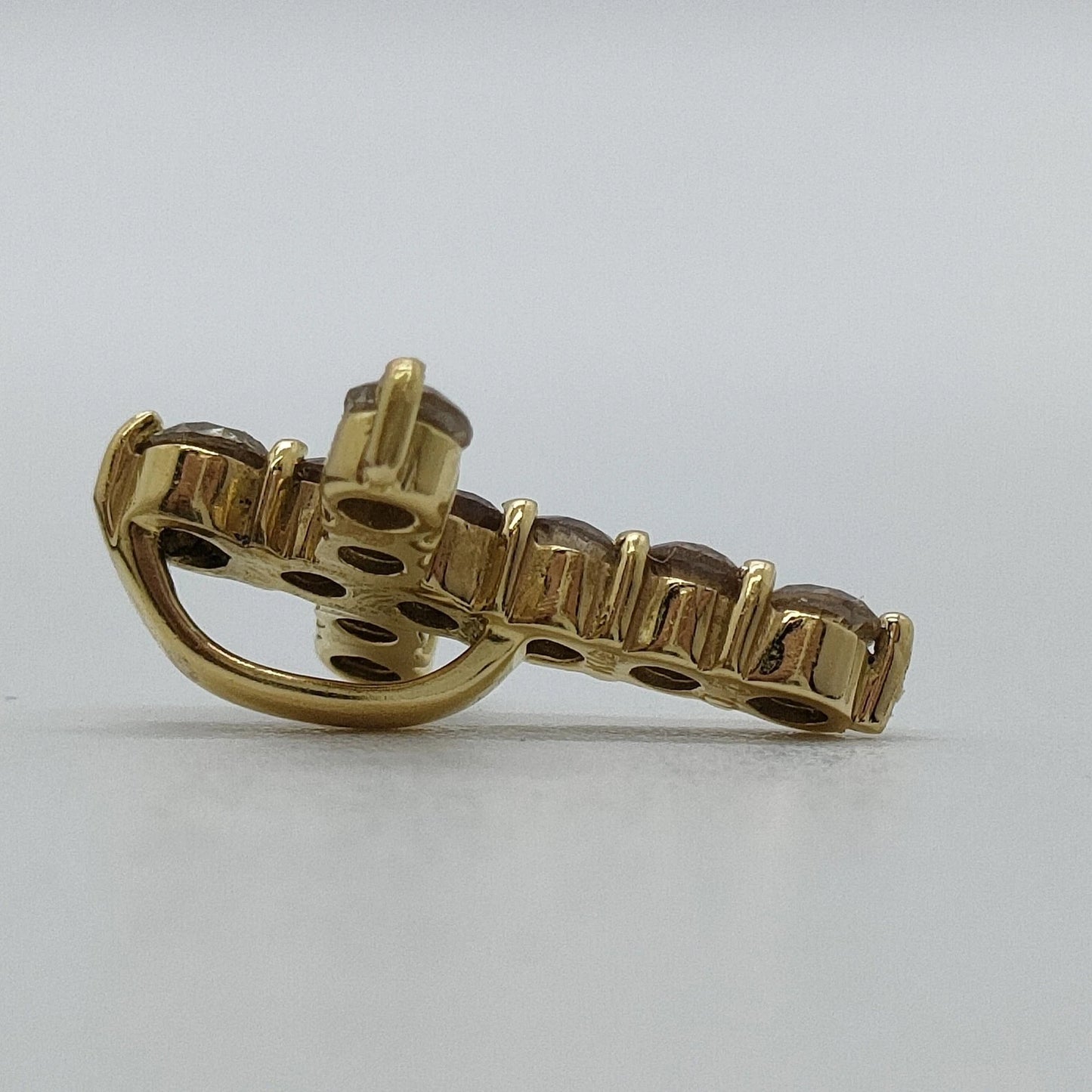 Original/Auth - Anhänger Kreuz - Gold - 18 kt. 750 / 0,50 Ct. Diamanten - 1,03 g
