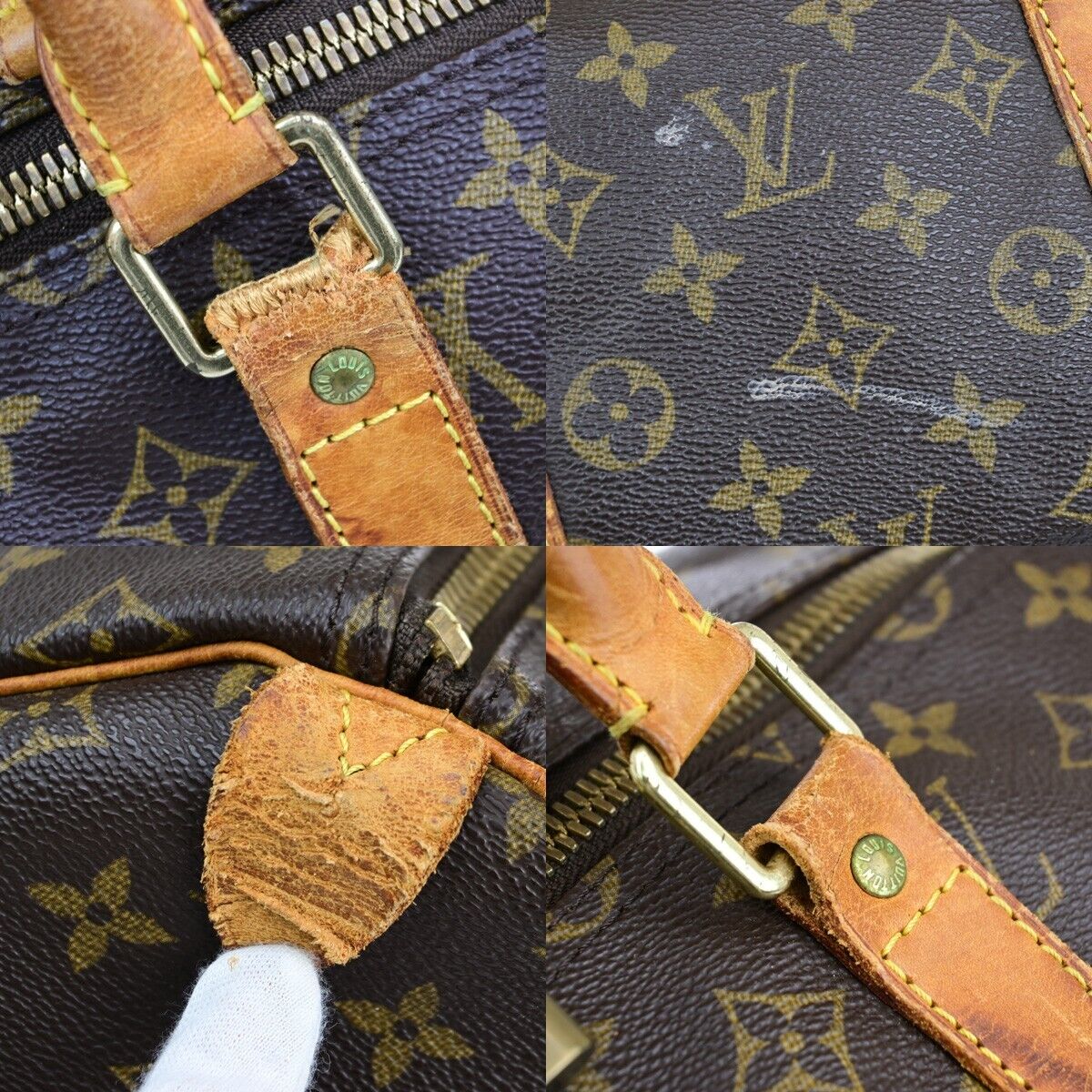 Original/Auth Louis Vuitton - Keepall 55 Boston Tasche - Klassisch - Monogramm