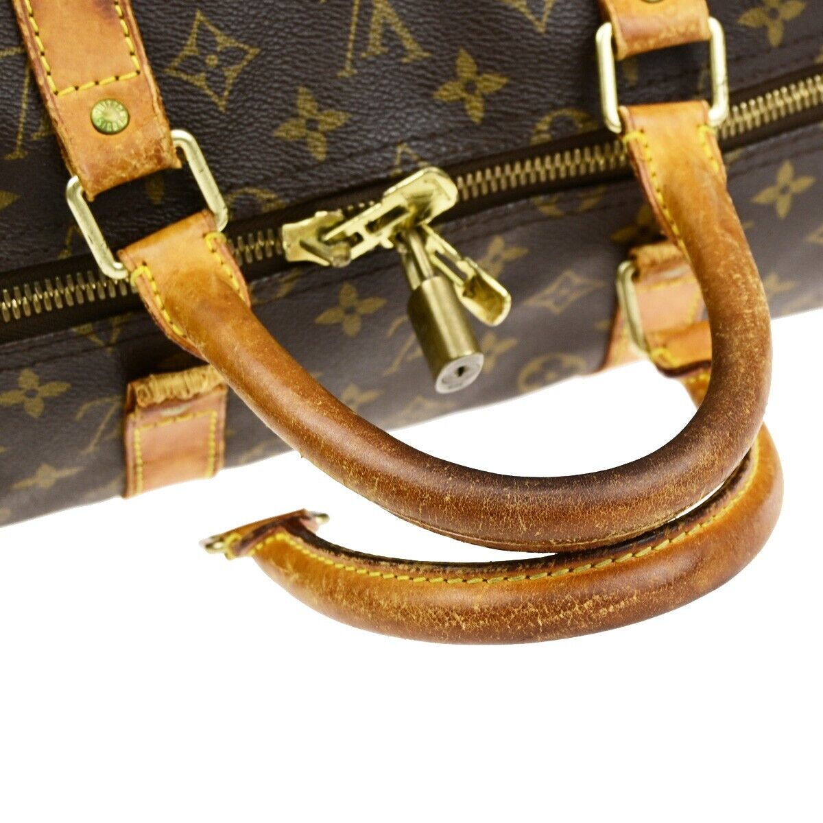 Original/Auth Louis Vuitton - Keepall 55 Boston Tasche - Klassisch - Monogramm