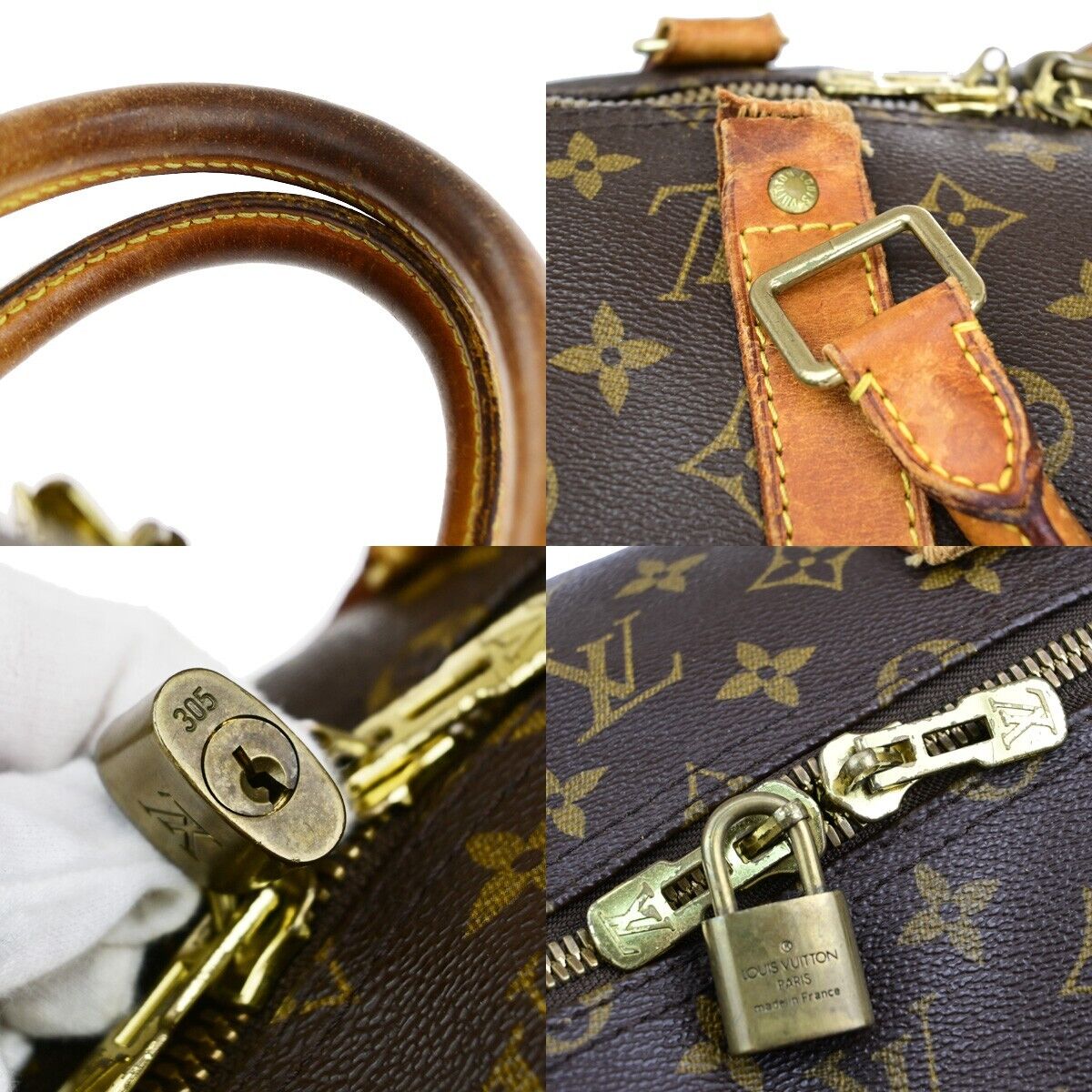 Original/Auth Louis Vuitton - Keepall 55 Boston Tasche - Klassisch - Monogramm