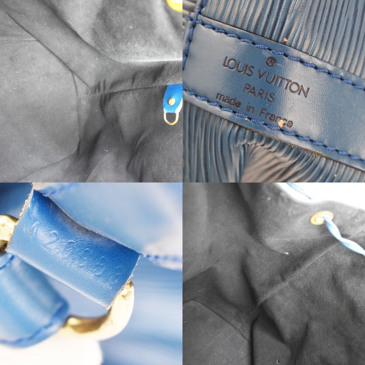 Original/Auth Louis Vuitton - Petit Noe Tasche Vintage - Klassisch - Epi Blau