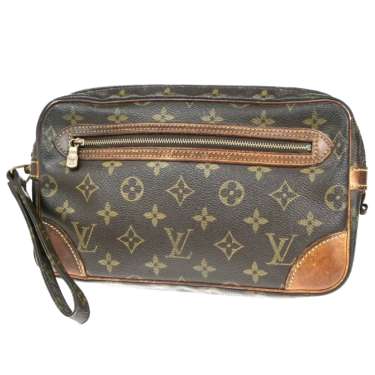 Original/Auth Louis Vuitton - Marly Dragonne GM Clutch Bag - Klassisch - Monogramm