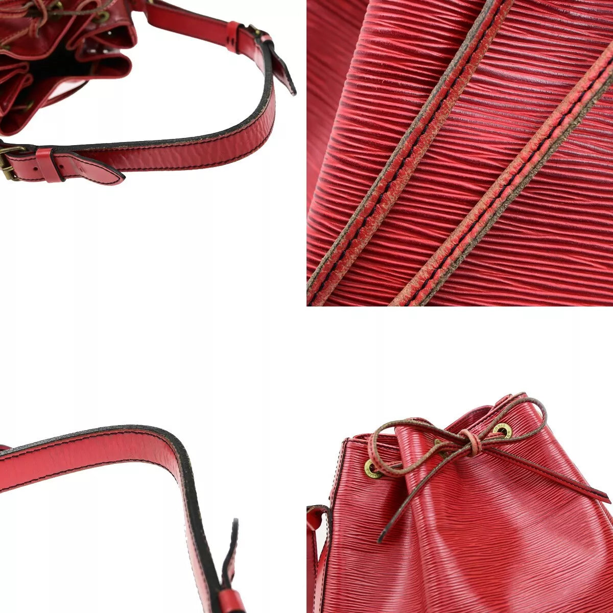 Original/Auth Louis Vuitton - Petit Noe Tasche Vintage - Klassisch - Epi Rot