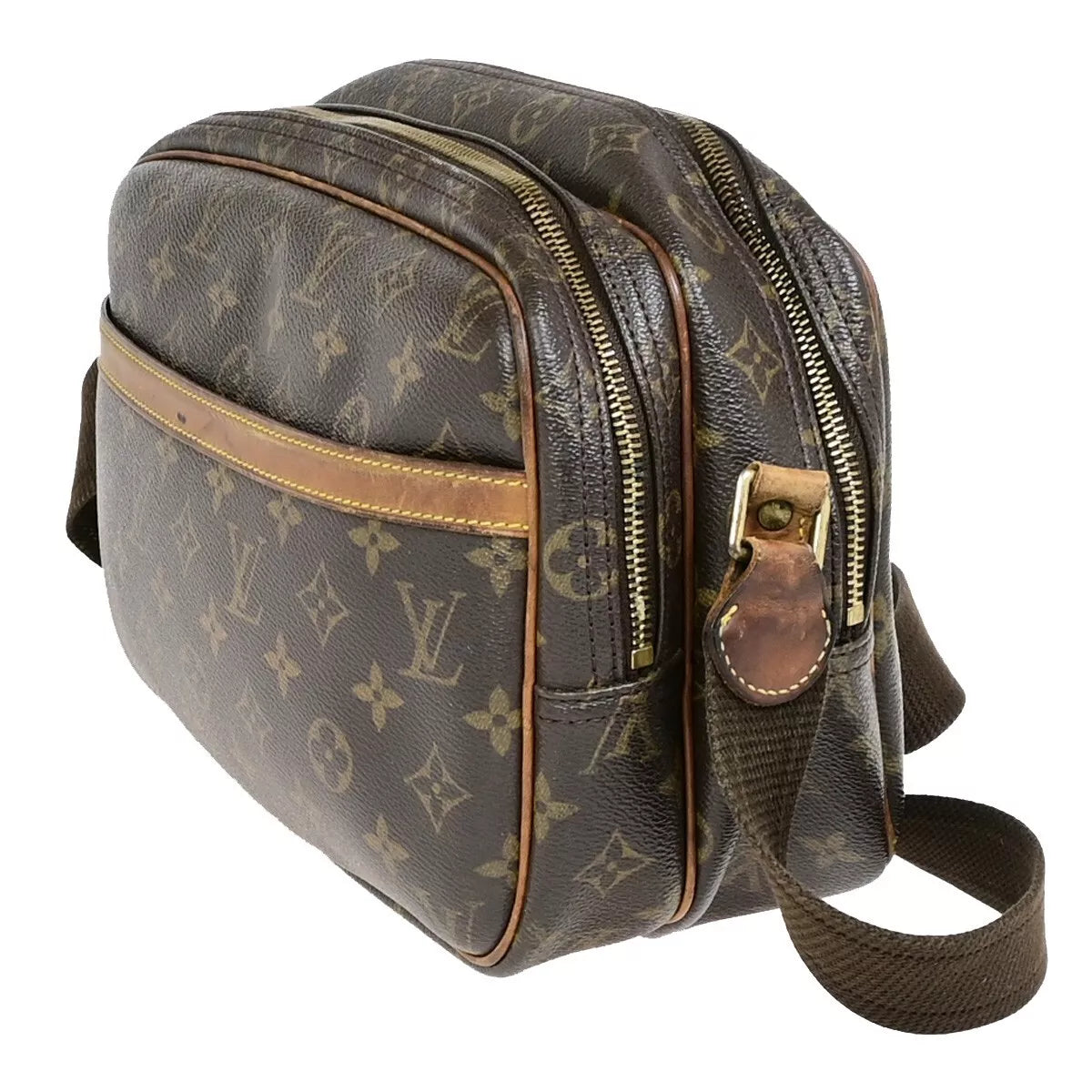 Original/Auth Louis Vuitton - Reporter PM Schultertasche - Klassisch - Monogramm