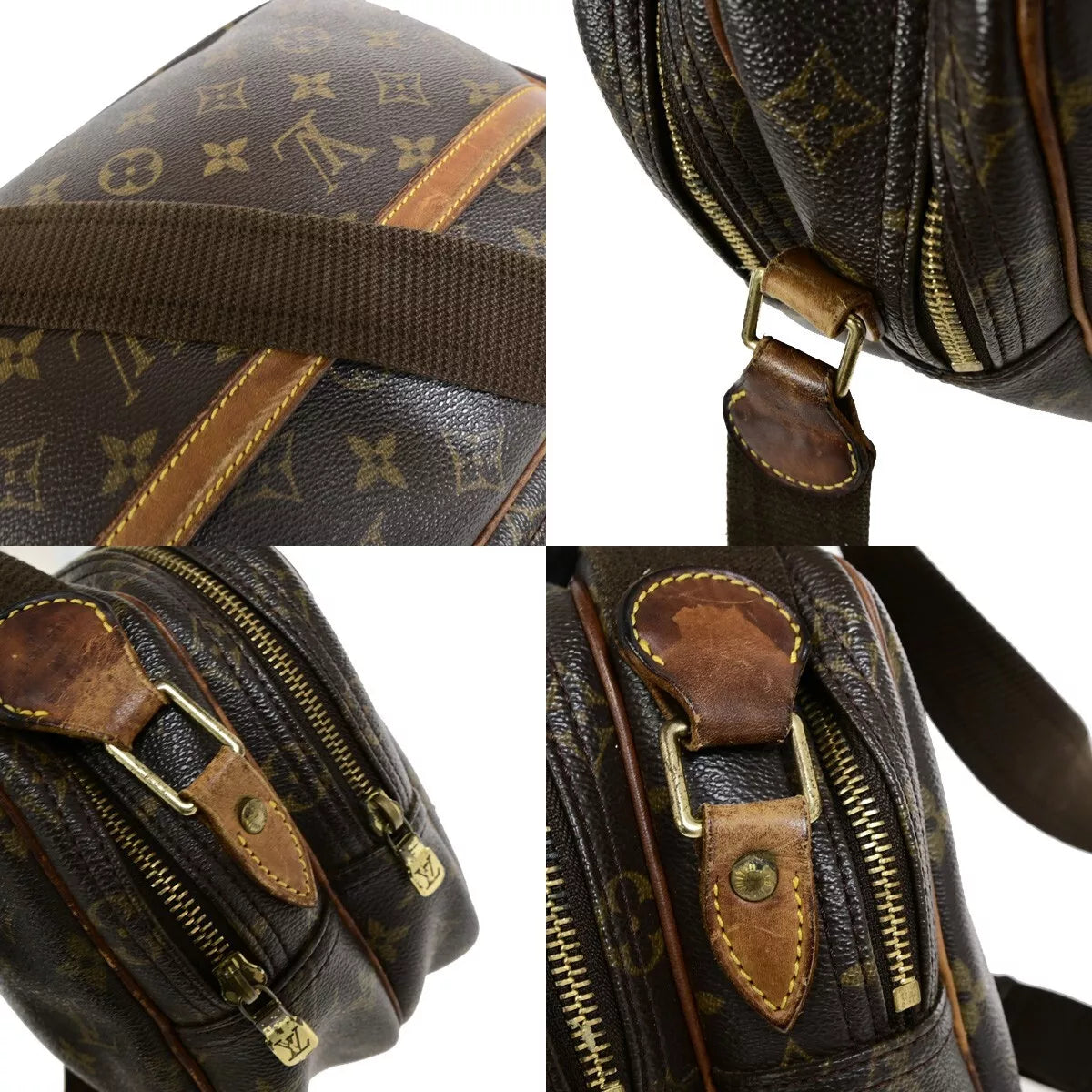 Original/Auth Louis Vuitton - Reporter PM Schultertasche - Klassisch - Monogramm