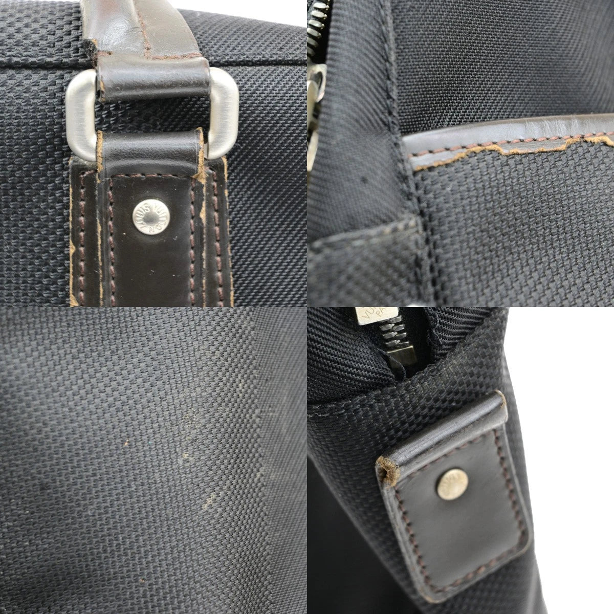 Original/Auth Louis Vuitton - Yak Business Bag - Damier Geant - Schwarz
