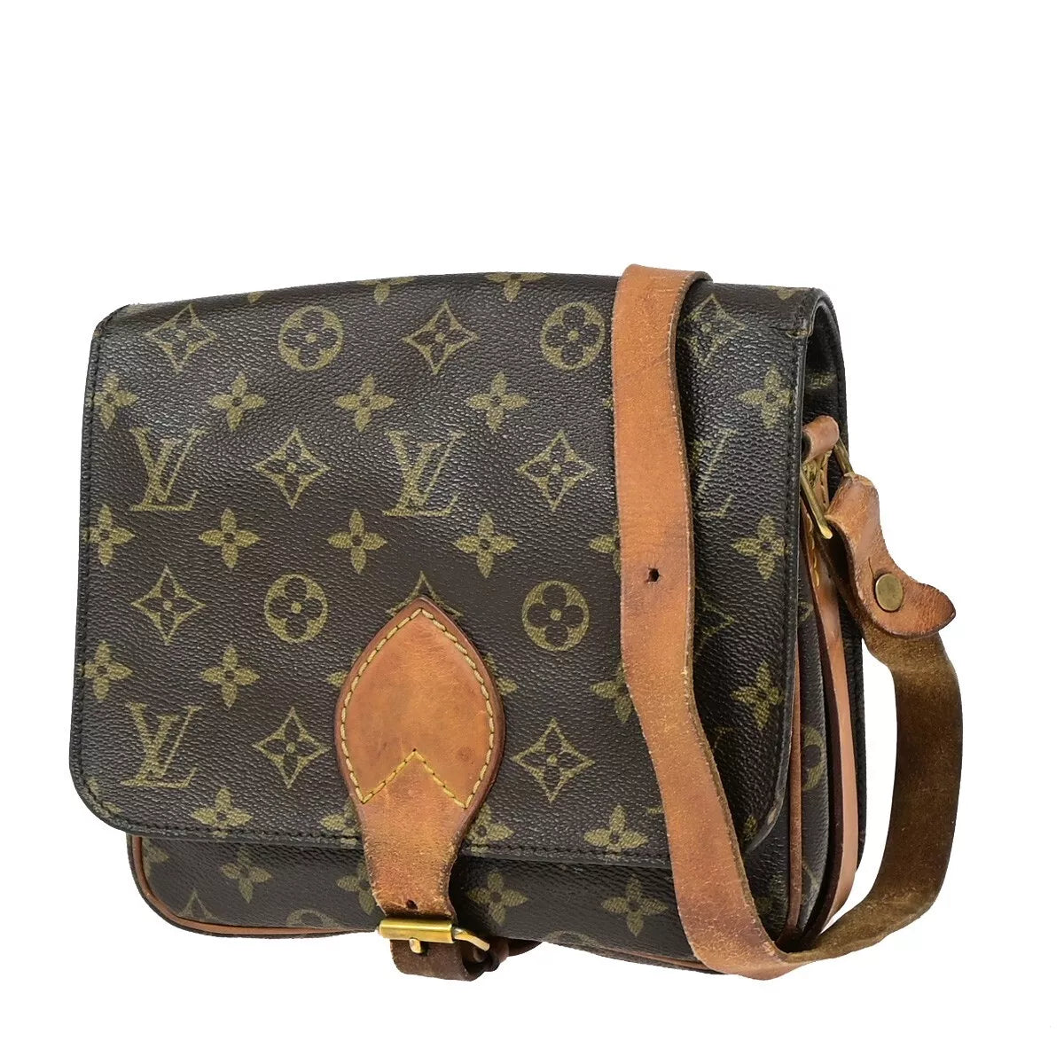 Original/Auth Louis Vuitton - Cartouchiere MM Tasche Vintage - Klassisch - Monogramm