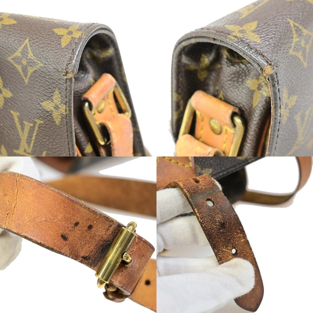 Original/Auth Louis Vuitton - Cartouchiere MM Tasche Vintage - Klassisch - Monogramm