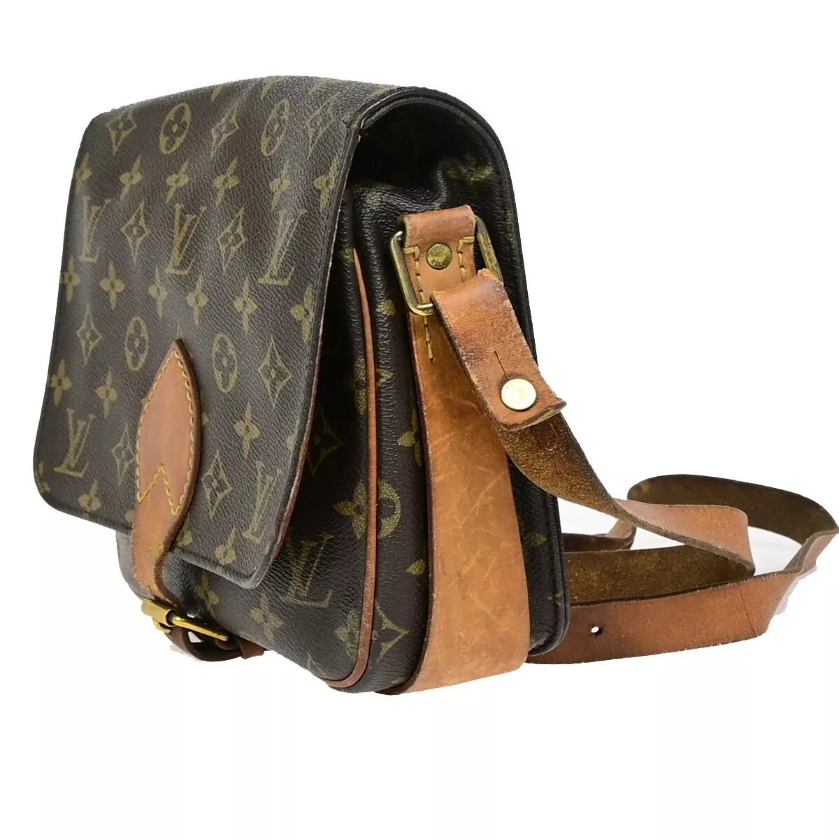 Original/Auth Louis Vuitton - Cartouchiere MM Tasche Vintage - Klassisch - Monogramm
