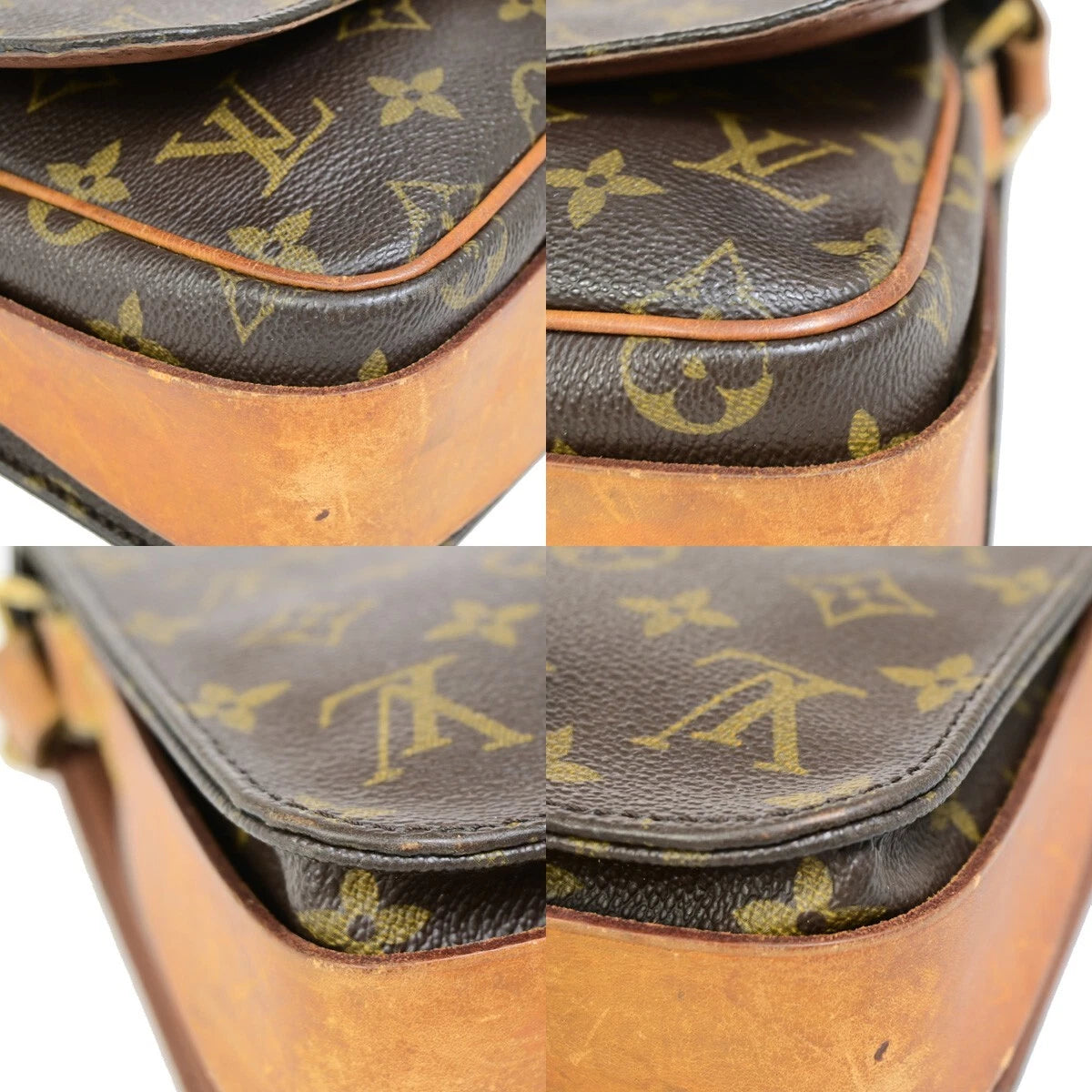 Original/Auth Louis Vuitton - Cartouchiere MM Tasche Vintage - Klassisch - Monogramm