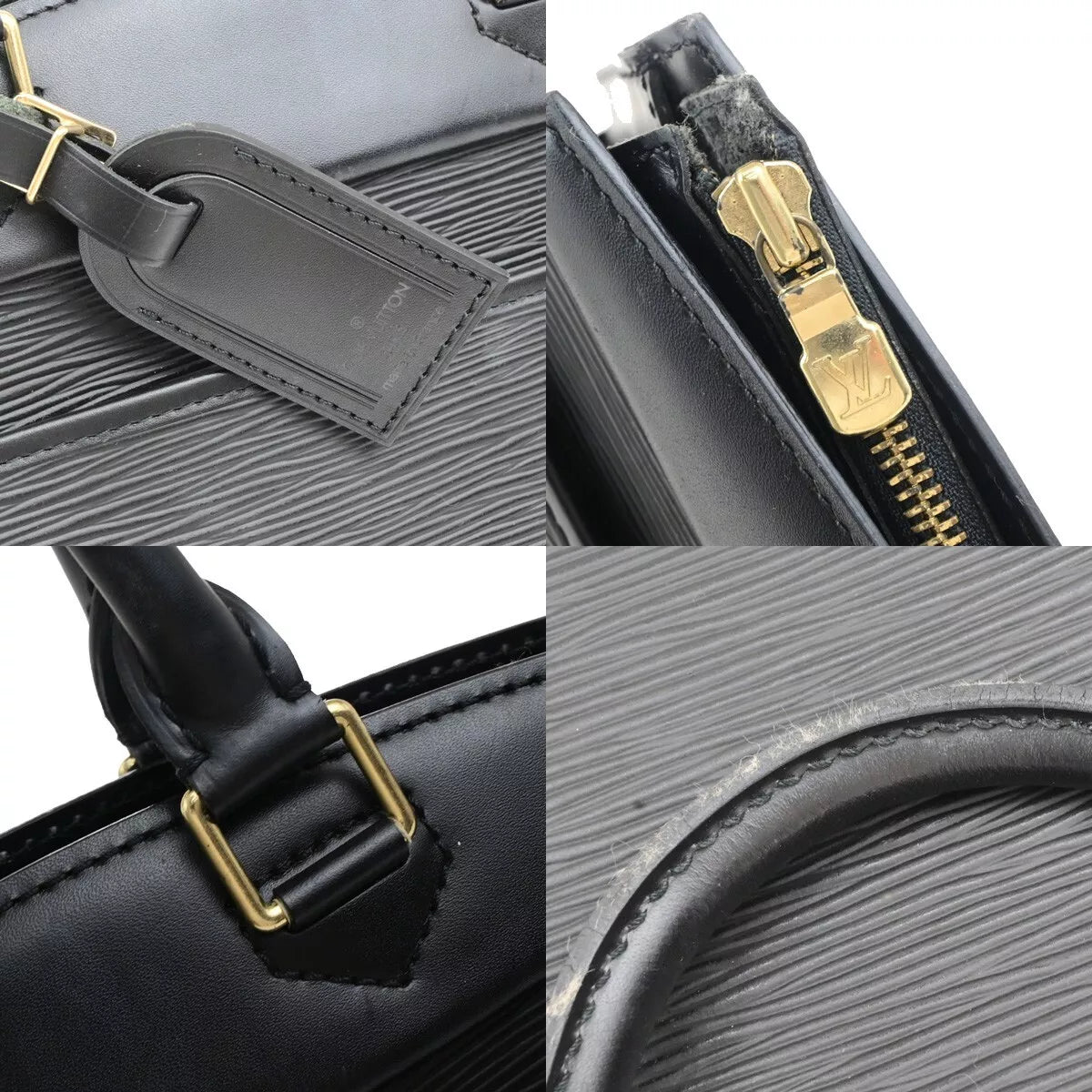Original/Auth Louis Vuitton - Riviera Handtasche - Klassisch - Epi Schwarz