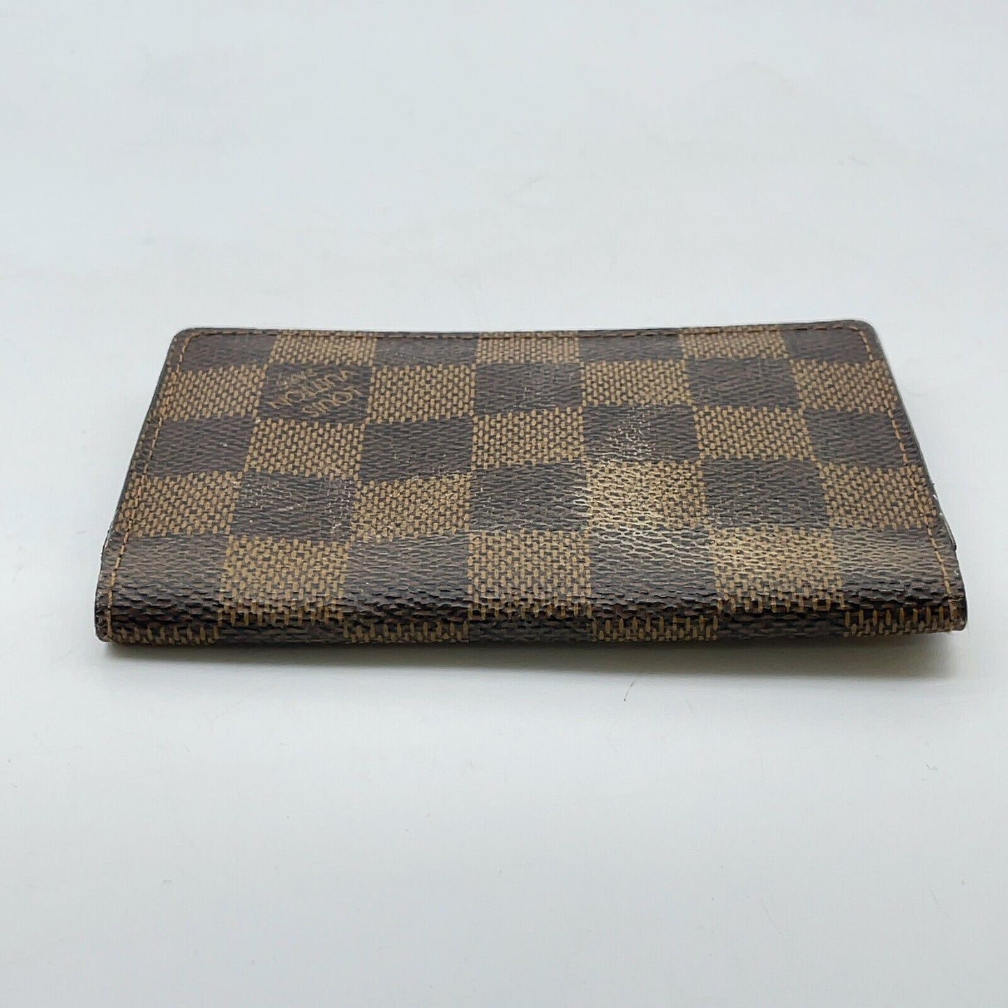 Original/Auth Louis Vuitton - 2 Karten Porte Wallet - Klassisch - Damier Ebene