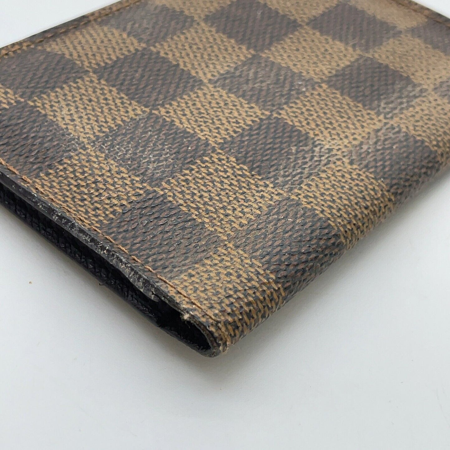 Original/Auth Louis Vuitton - 2 Karten Porte Wallet - Klassisch - Damier Ebene