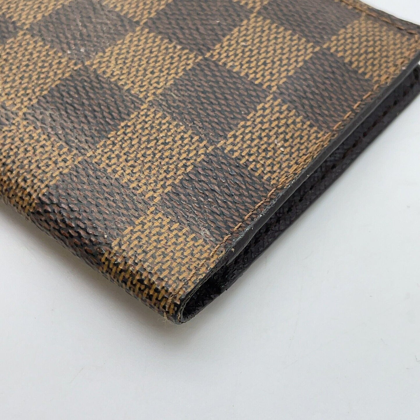 Original/Auth Louis Vuitton - 2 Karten Porte Wallet - Klassisch - Damier Ebene
