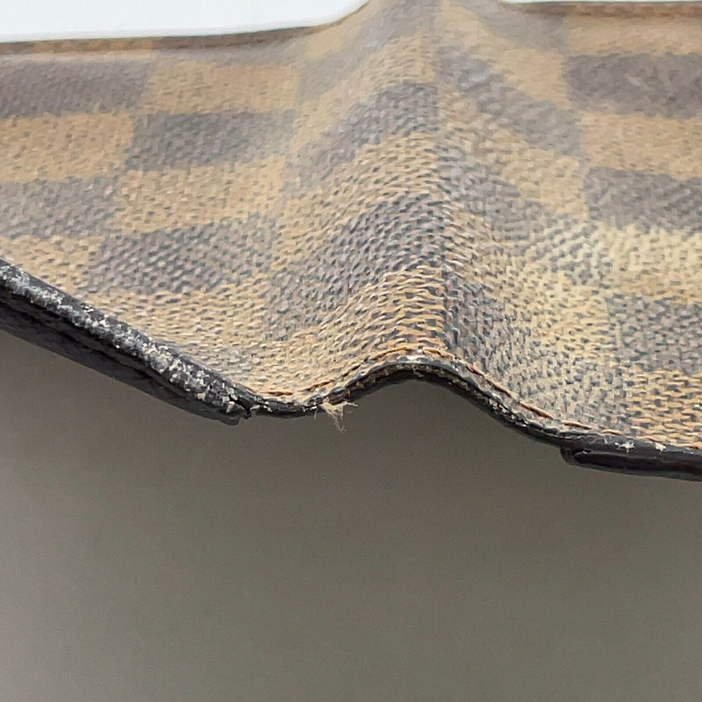 Original/Auth Louis Vuitton - 2 Karten Porte Wallet - Klassisch - Damier Ebene