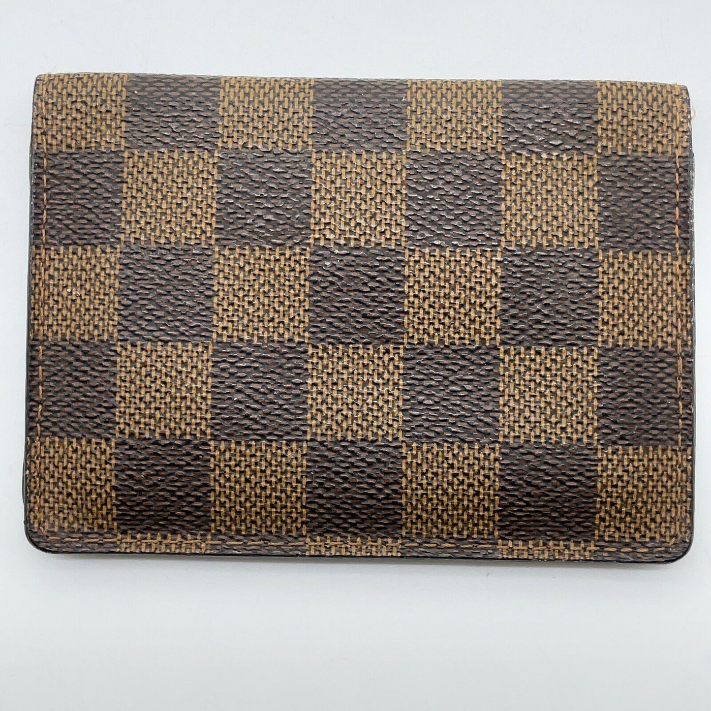 Original/Auth Louis Vuitton - 2 Karten Porte Wallet - Klassisch - Damier Ebene