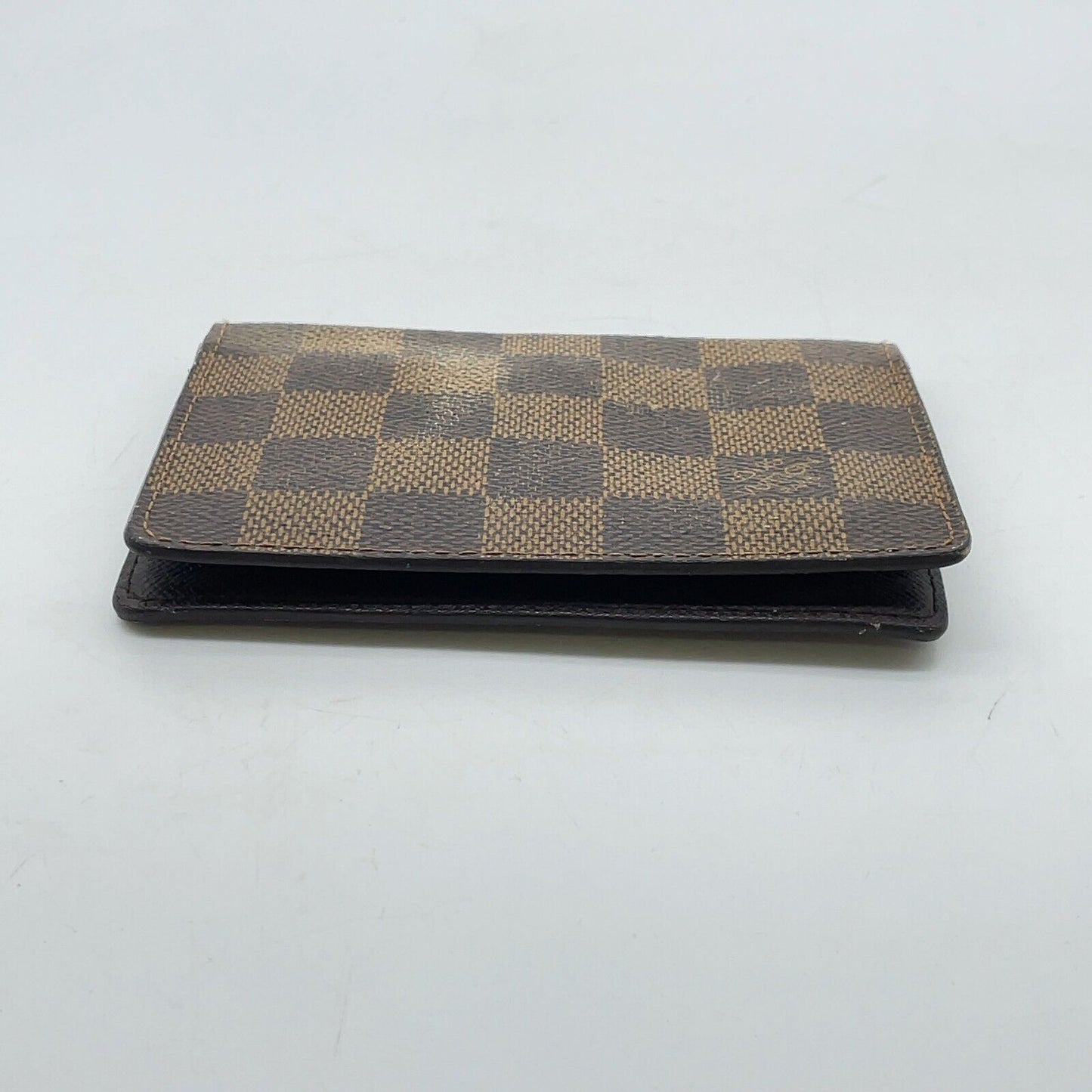 Original/Auth Louis Vuitton - 2 Karten Porte Wallet - Klassisch - Damier Ebene