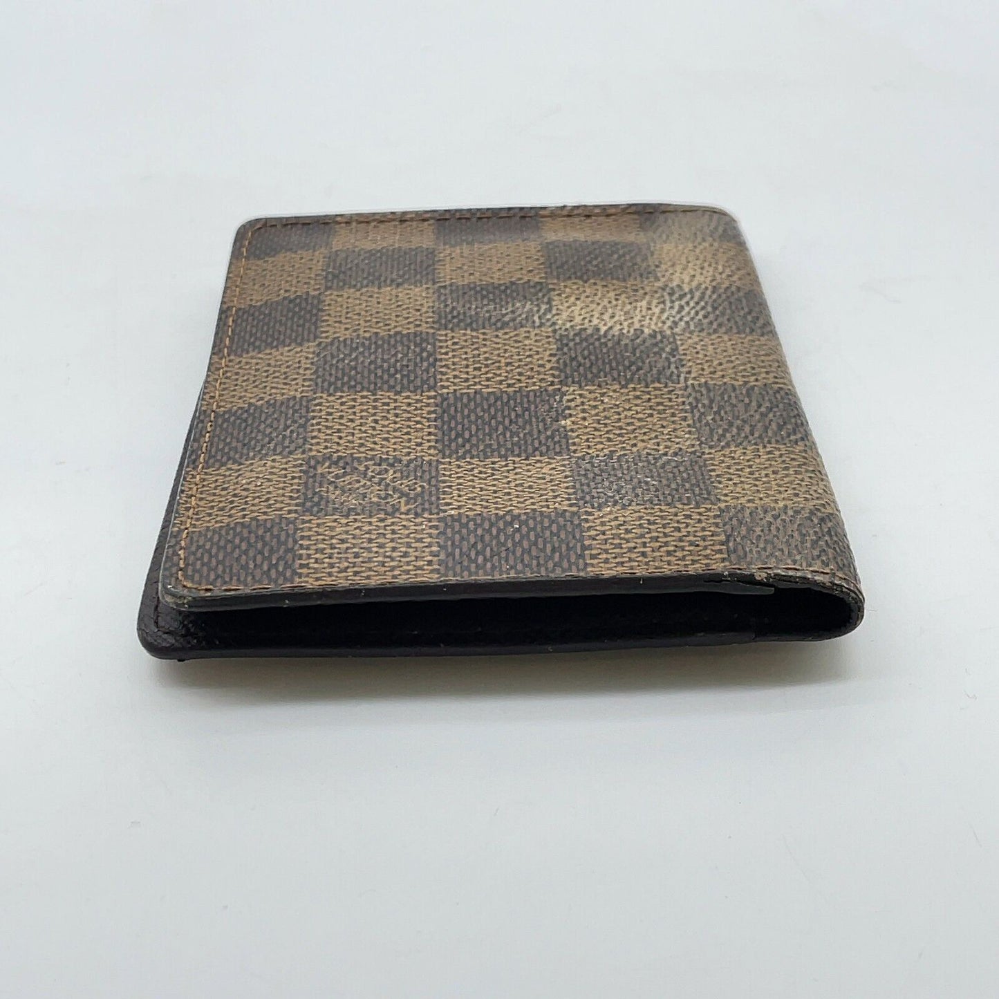 Original/Auth Louis Vuitton - 2 Karten Porte Wallet - Klassisch - Damier Ebene
