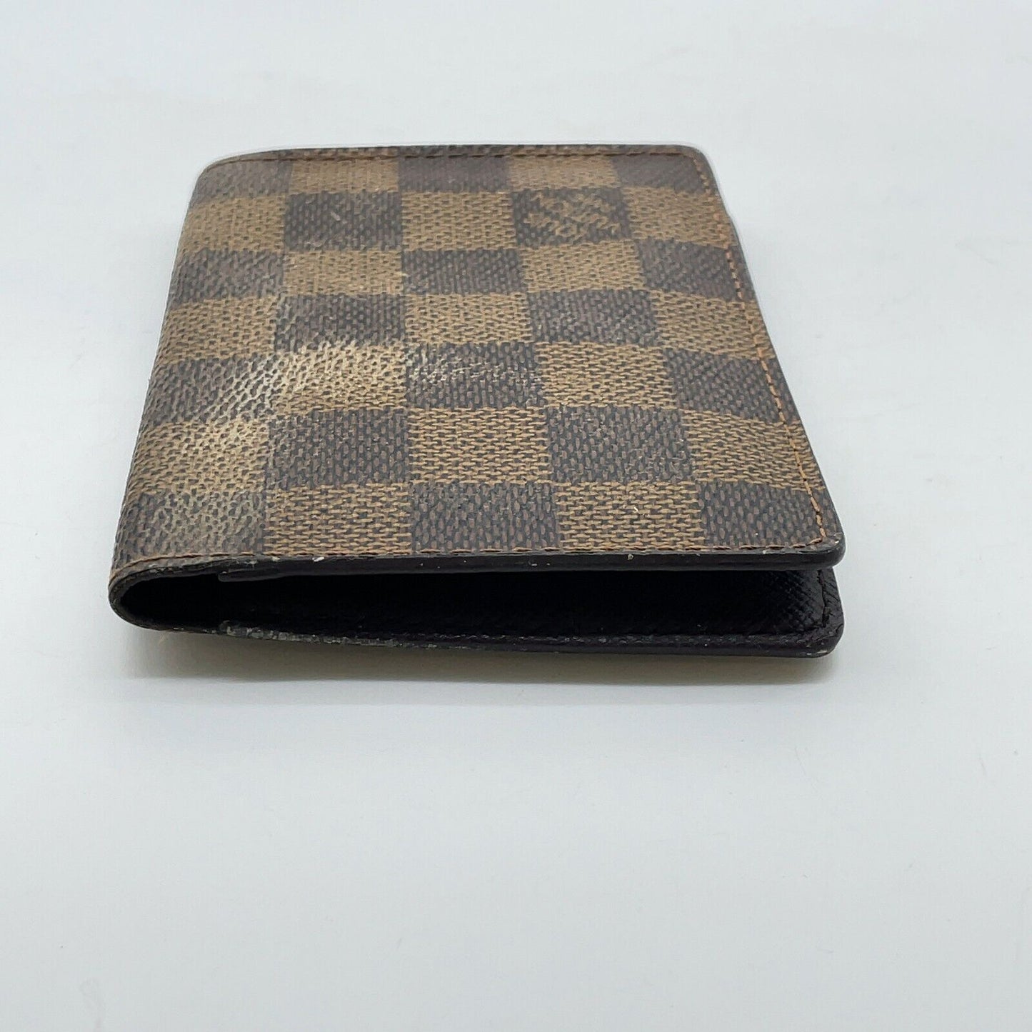 Original/Auth Louis Vuitton - 2 Karten Porte Wallet - Klassisch - Damier Ebene