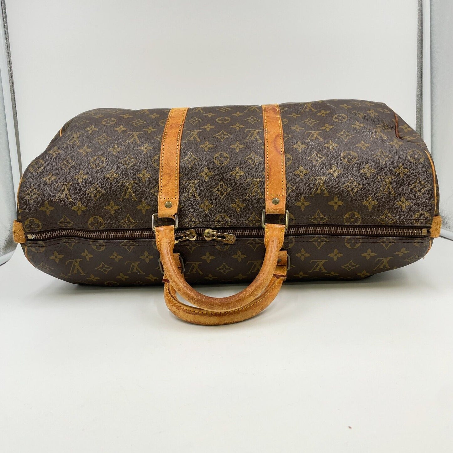 Original/Auth Louis Vuitton - Keepall 50 Boston Tasche - Klassisch - Monogramm