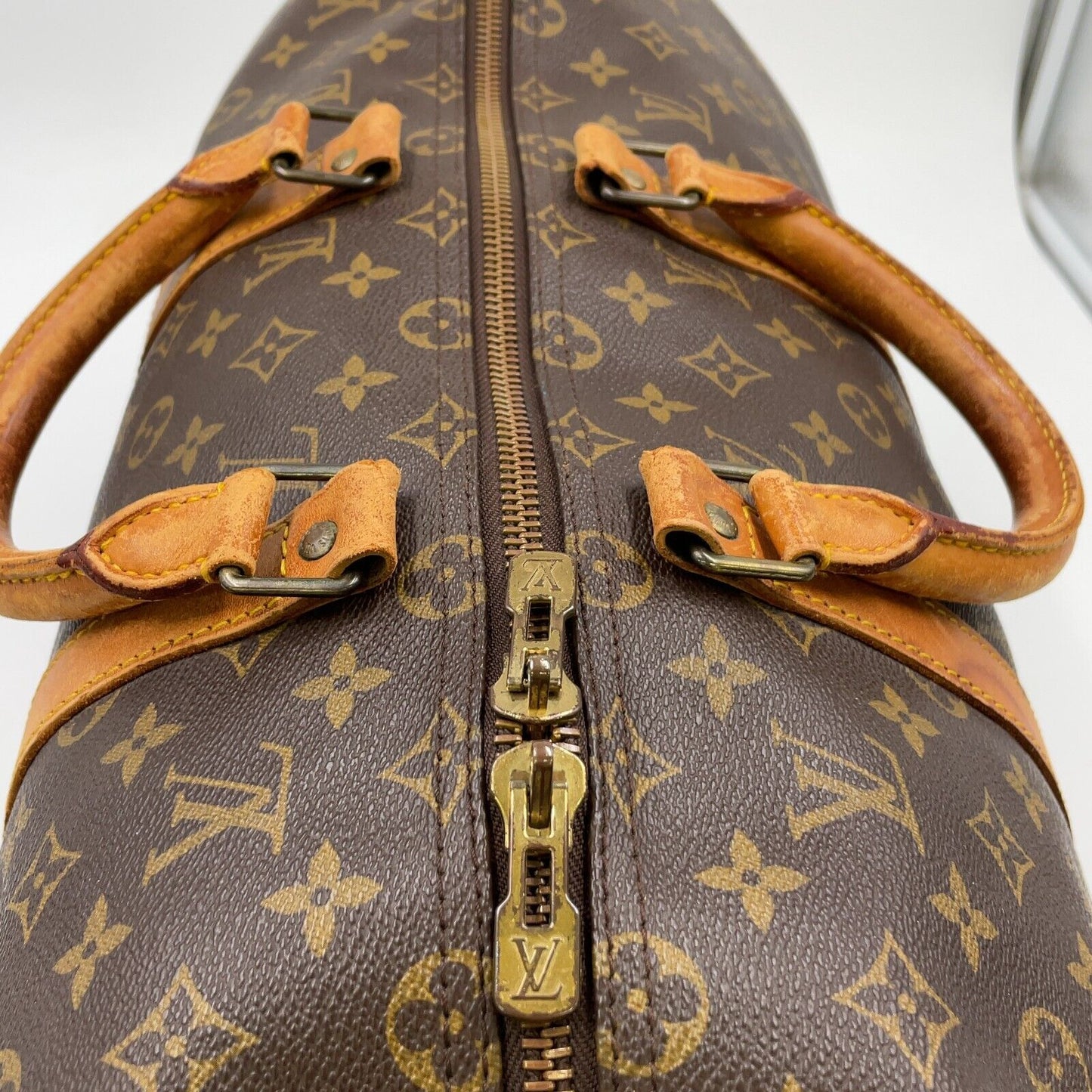 Original/Auth Louis Vuitton - Keepall 50 Boston Tasche - Klassisch - Monogramm