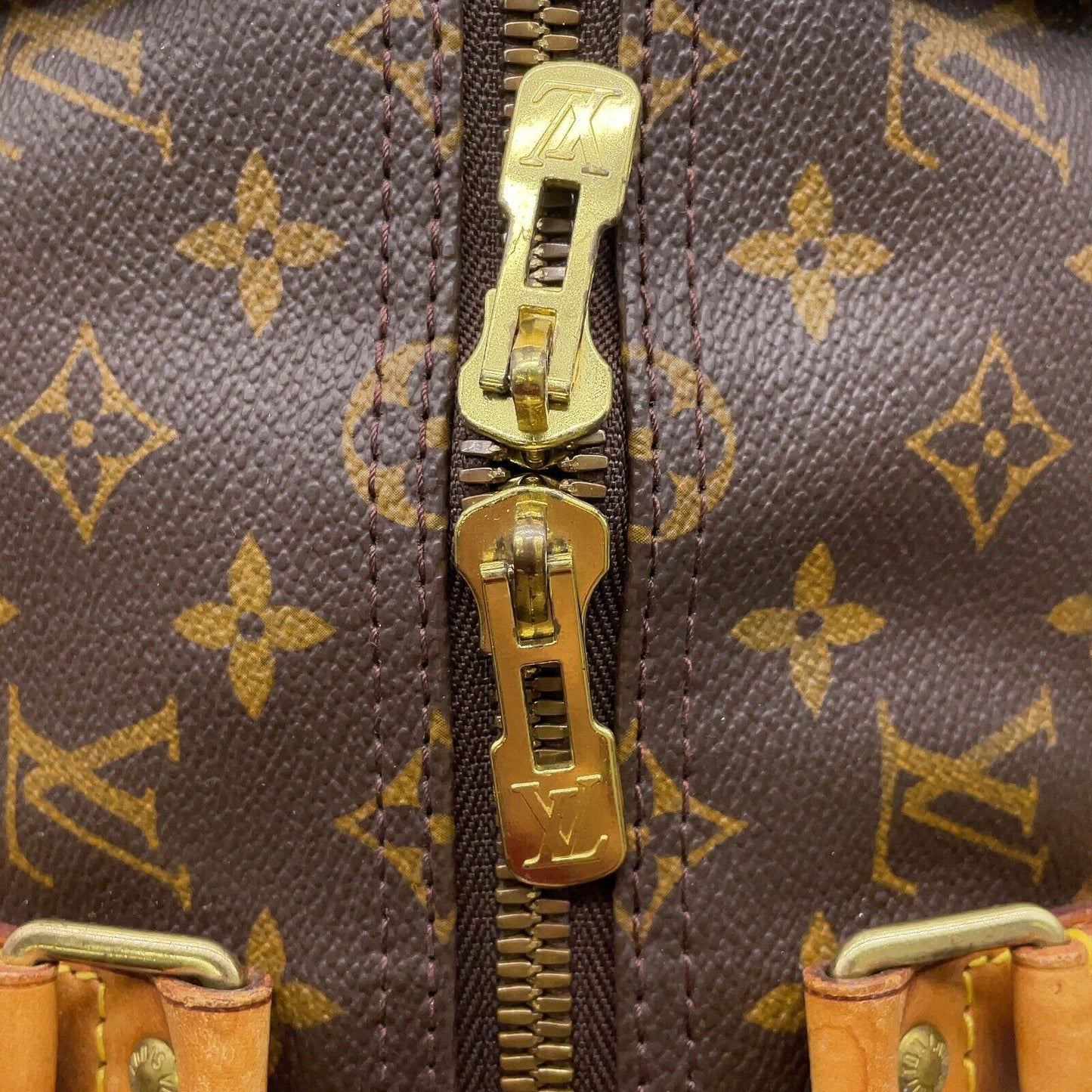 Original/Auth Louis Vuitton - Keepall 50 Boston Tasche - Klassisch - Monogramm
