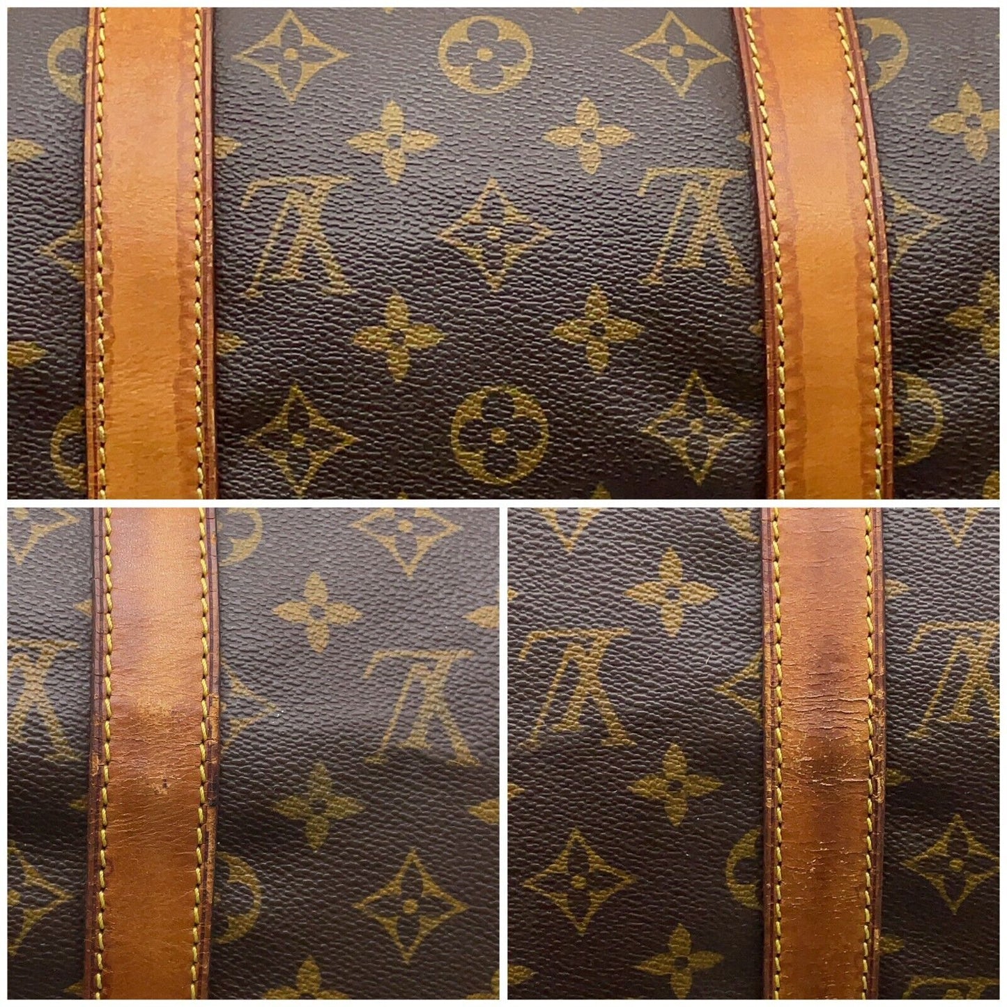 Original/Auth Louis Vuitton - Keepall 50 Boston Tasche - Klassisch - Monogramm