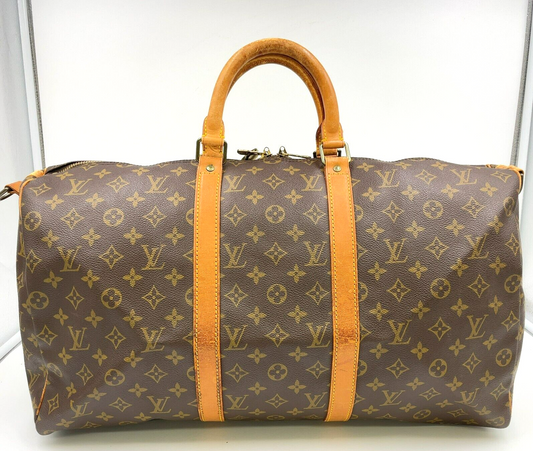 Original/Auth Louis Vuitton - Keepall Bandouliere 50 - Klassisch - Monogramm
