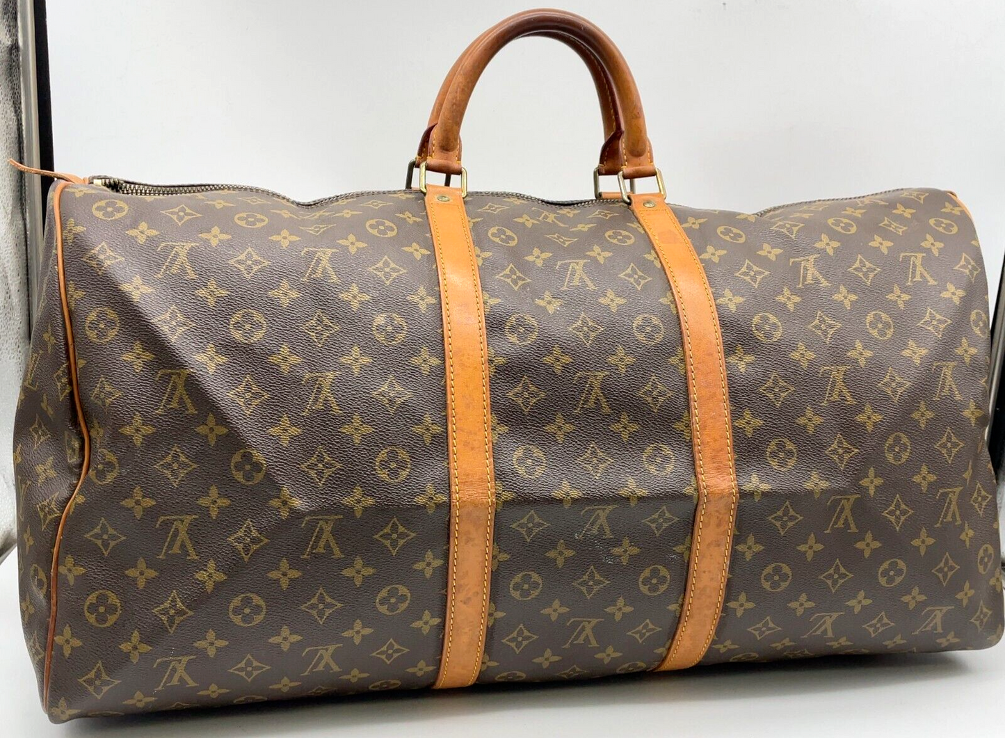 Original/Auth Louis Vuitton - Keepall 60 Boston Tasche - Klassisch - Monogramm