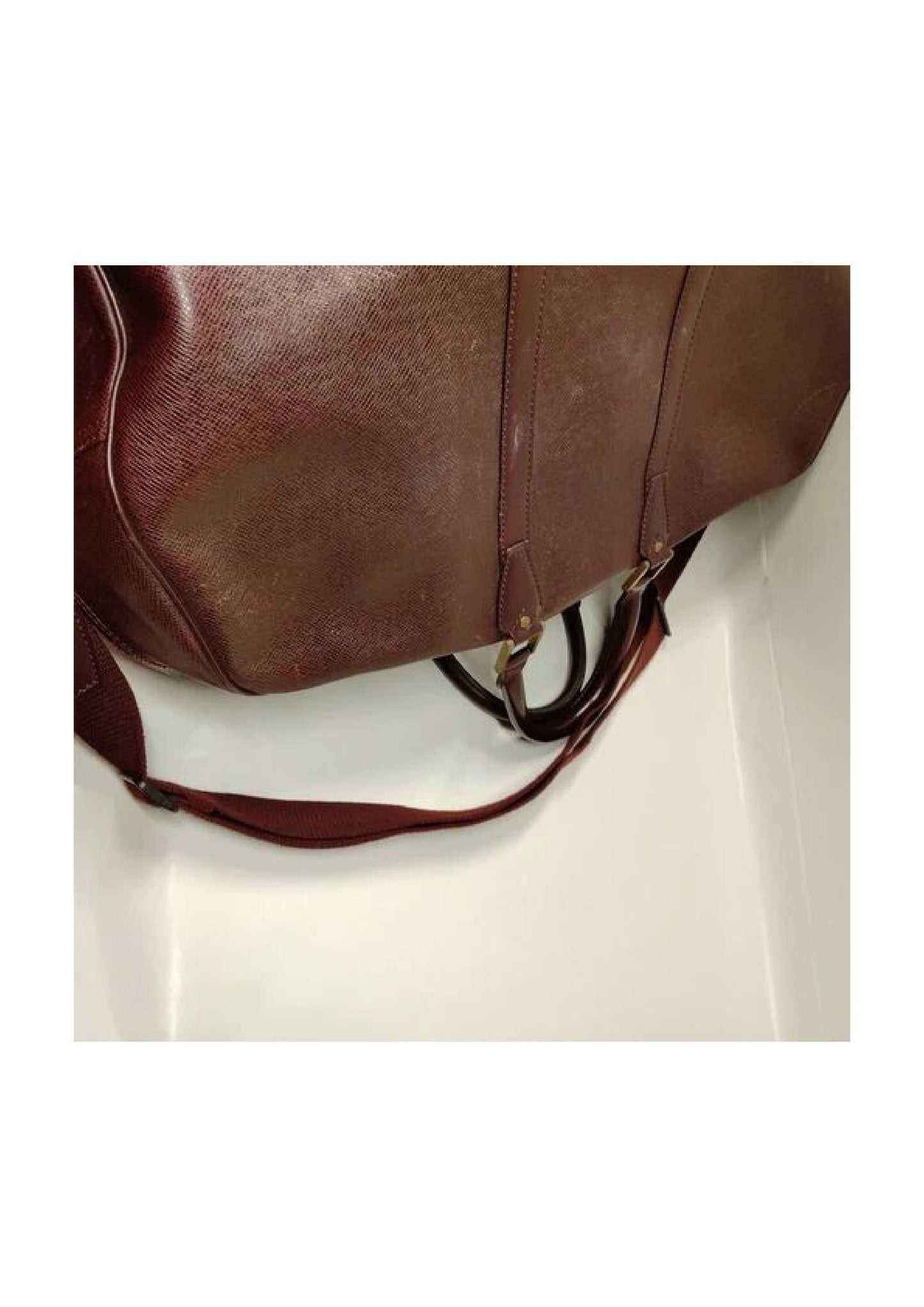 Original/Auth Louis Vuitton - Keepall Bandouliere 55GM - Klassisch - Taiga Braun